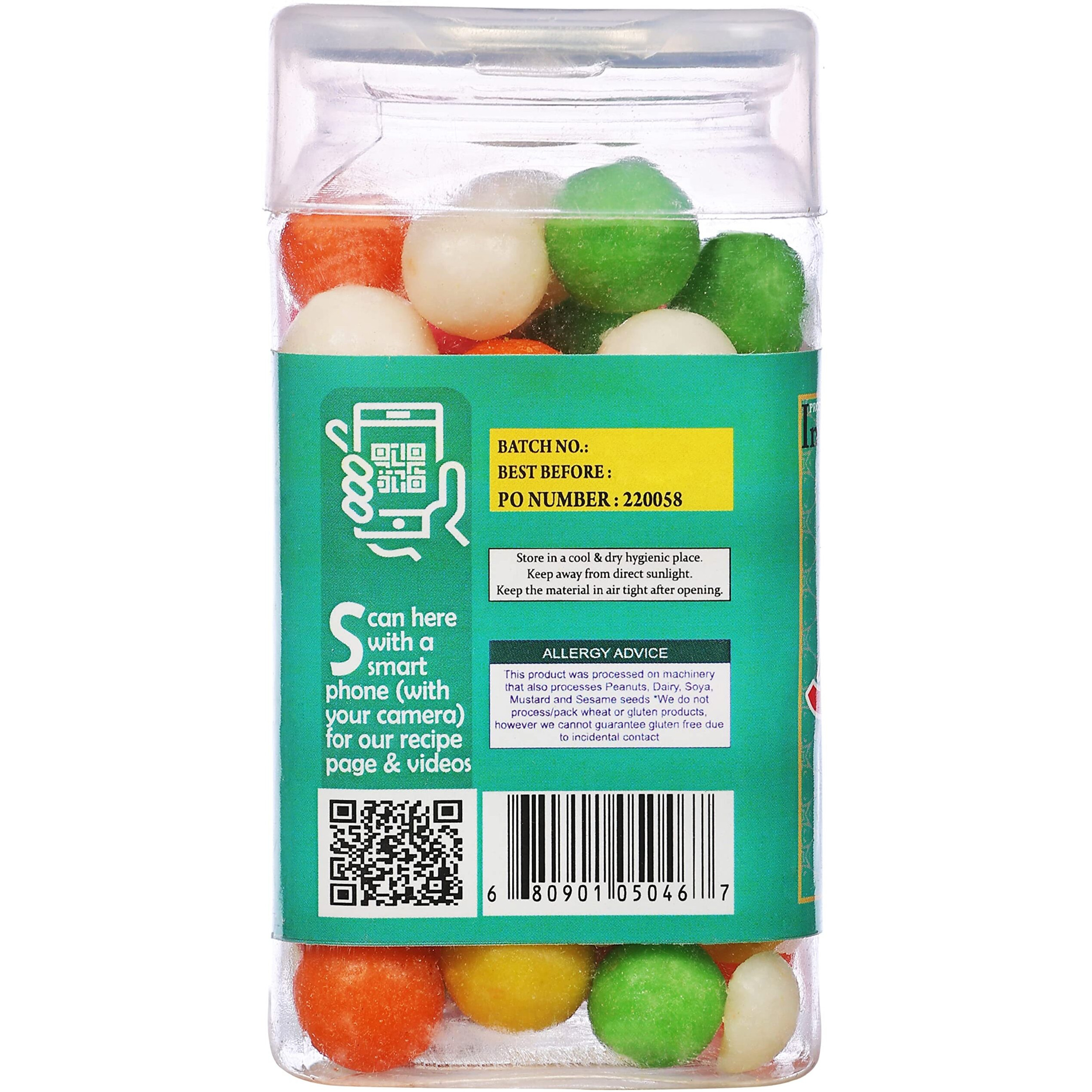 Rani Disco Balls 5.25oz (150g) Vacuum Sealed, Easy Open Top, Resealable Container ~ Indian Tasty Treats, Vegan, Gluten Friendly, NON-GMO, Indian Origin