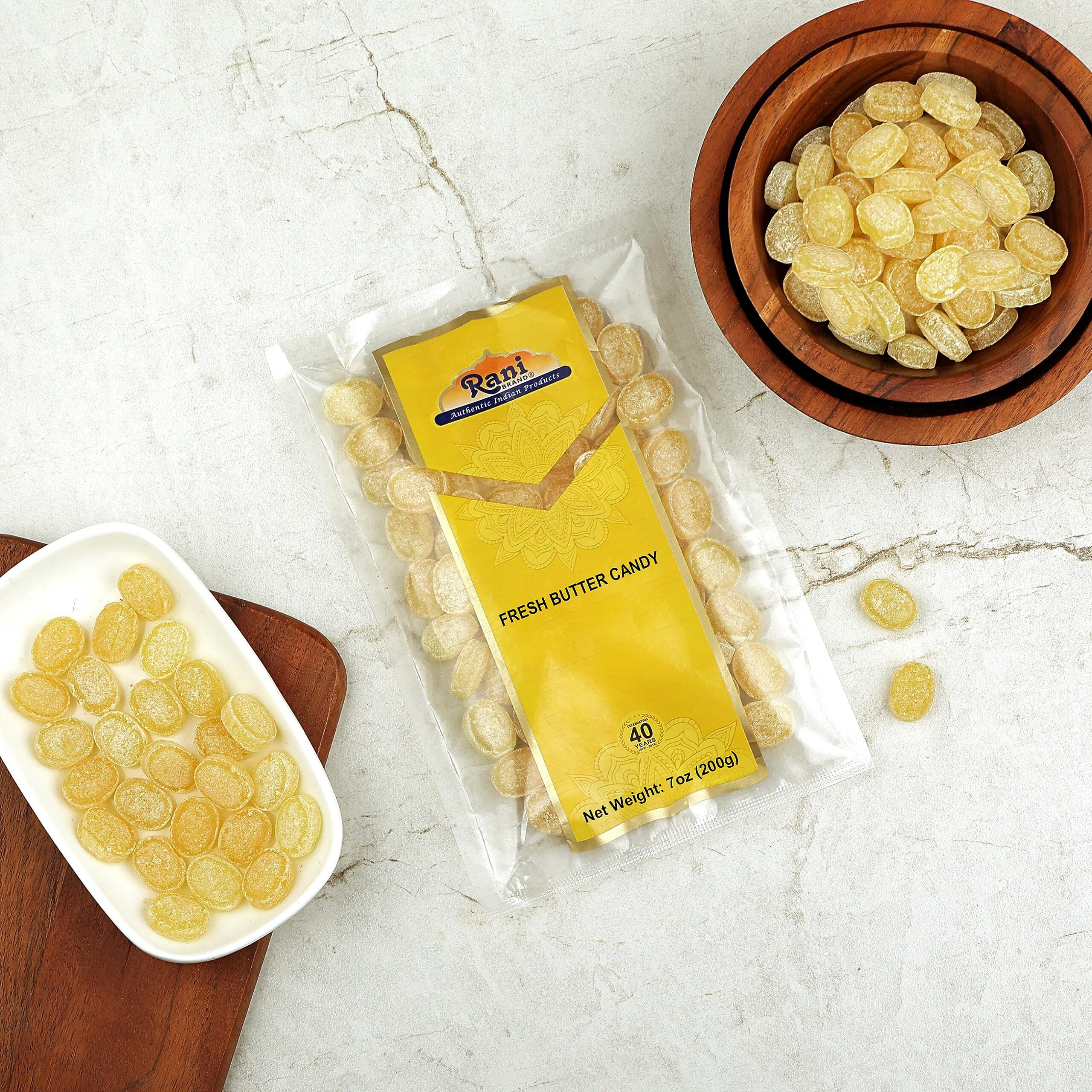 Rani Fresh Butter Candy 7oz (200g) ~ Indian Tasty Treats, Vegan, Gluten Friendly, NON-GMO, Indian Origin