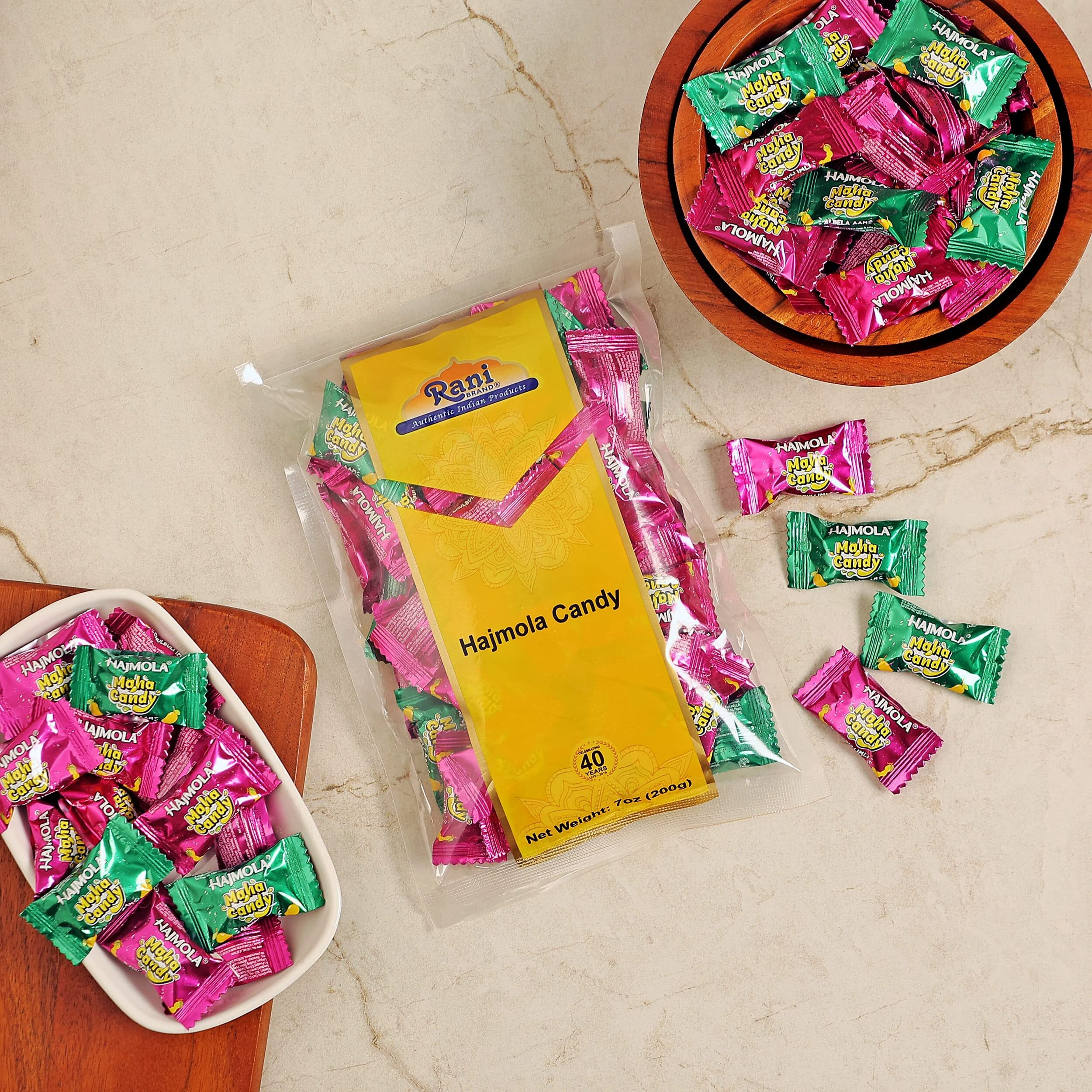 Rani Hajmola Candy 7oz (200g) Individually Wrapped ~ Indian Tasty Treats, Vegan, Gluten Friendly, NON-GMO, Indian Origin