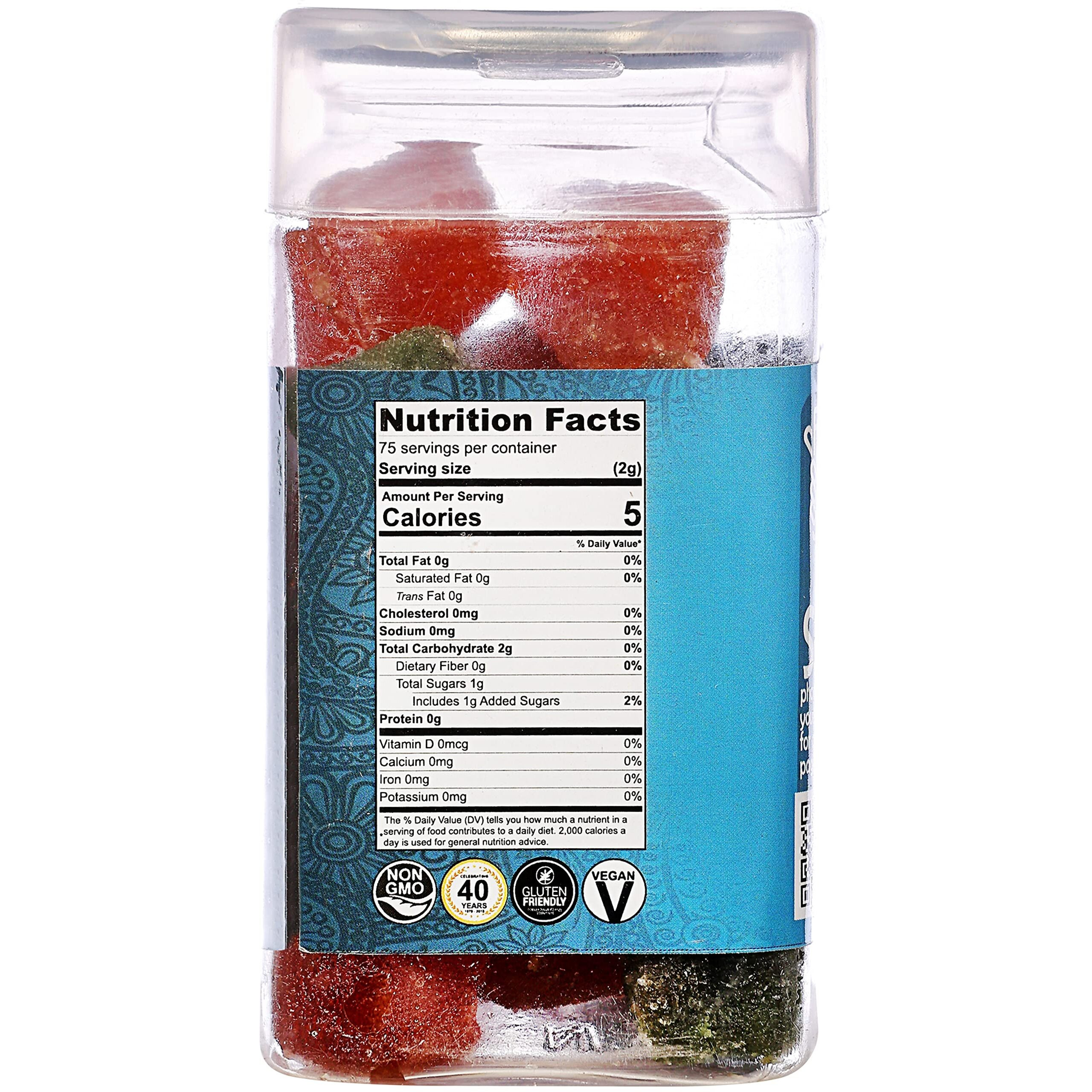Rani Jelly Cubes 5.25oz (150g) Vacuum Sealed, Easy Open Top, Resealable Container ~ Indian Tasty Treats, Vegan, Gluten Friendly, NON-GMO, Indian Origin