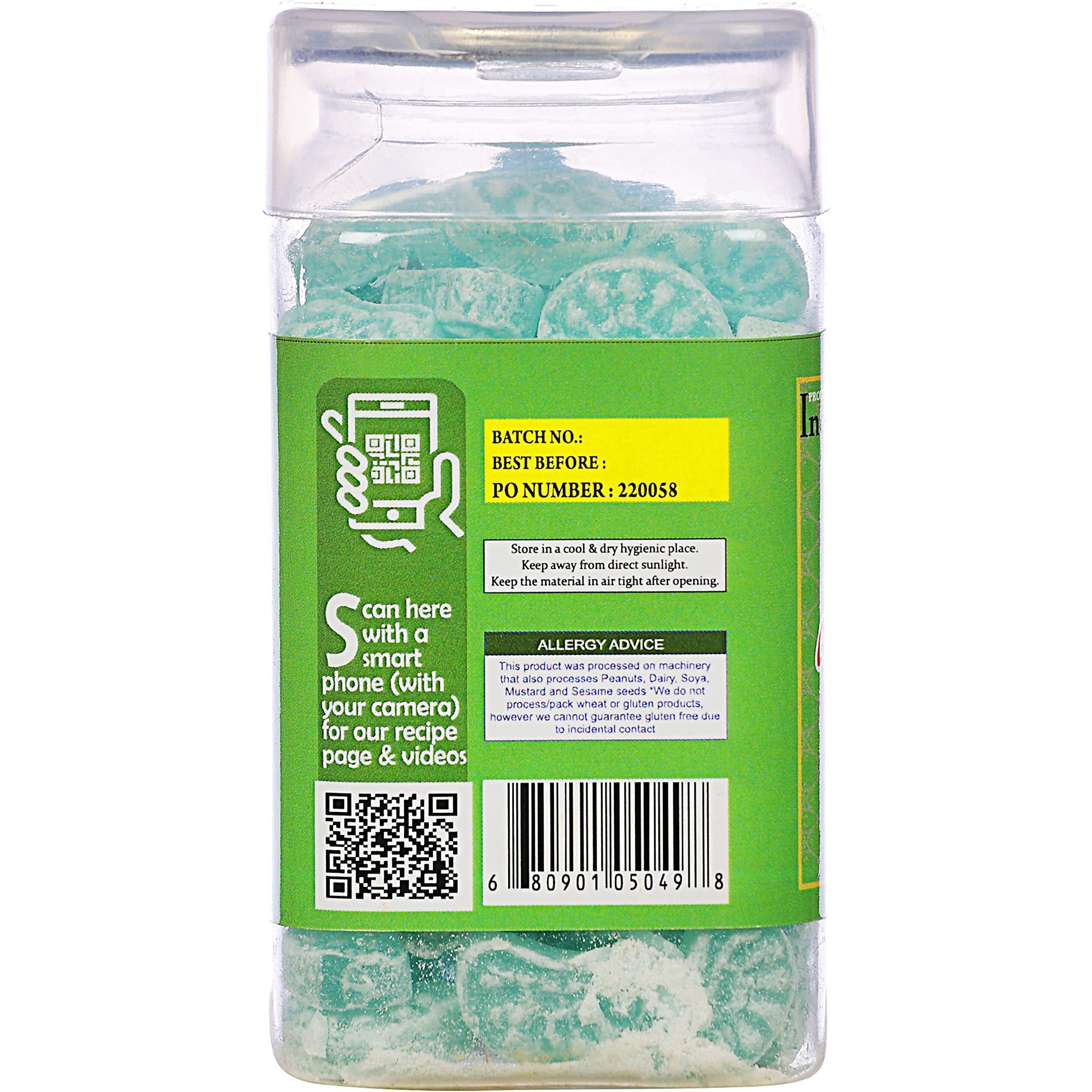 Rani Mint Candy 5.25oz (150g) Vacuum Sealed, Easy Open Top, Resealable Container ~ Indian Tasty Treats, Vegan, Gluten Friendly, NON-GMO, Indian Origin