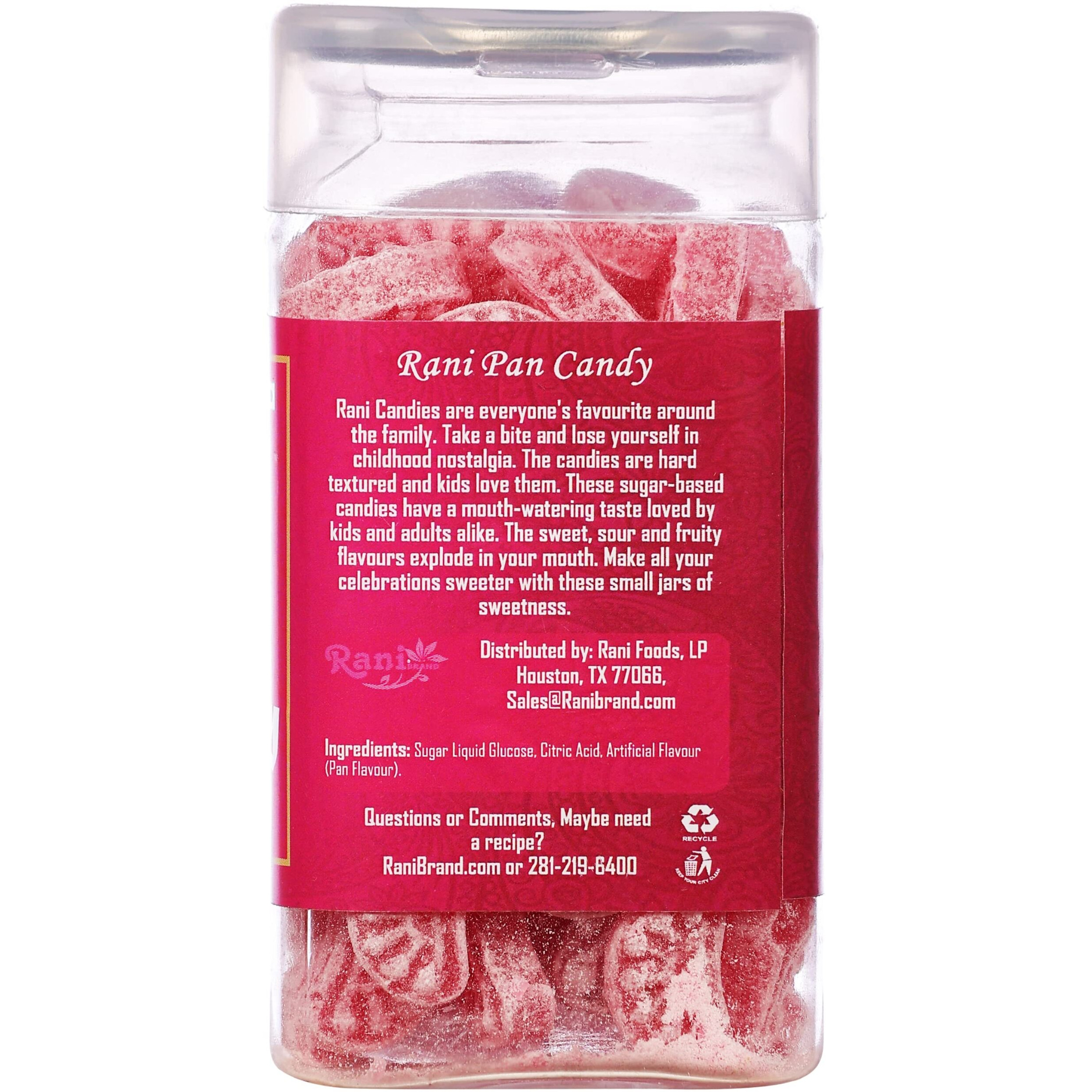 Rani Pan Candy 5.25oz (150g) Vacuum Sealed, Easy Open Top, Resealable Container ~ Indian Tasty Treats, Vegan, Gluten Friendly, NON-GMO, Indian Origin