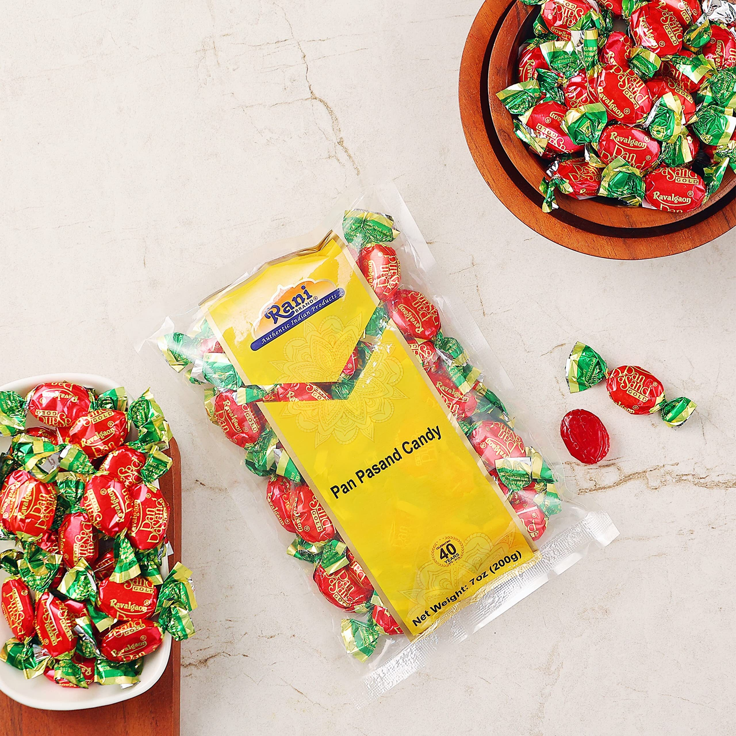Rani Pan Pasand Candy 7oz (200g) Individually Wrapped ~ Indian Tasty Treats, Vegan, Gluten Friendly, NON-GMO, Indian Origin