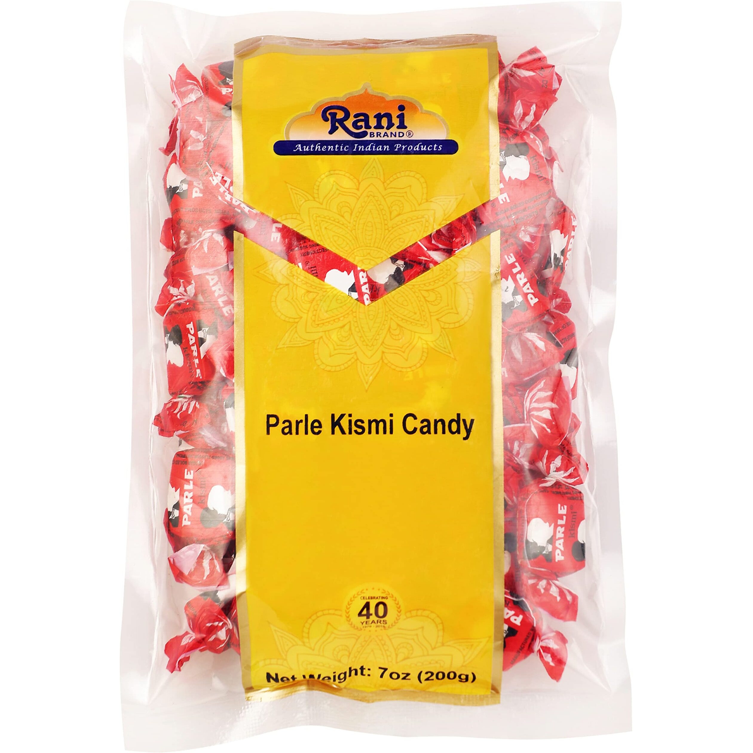 Rani Parle Kismi Candy 7oz (200g) Individually Wrapped ~ Indian Tasty Treats, Vegan, Gluten Friendly, NON-GMO, Indian Origin