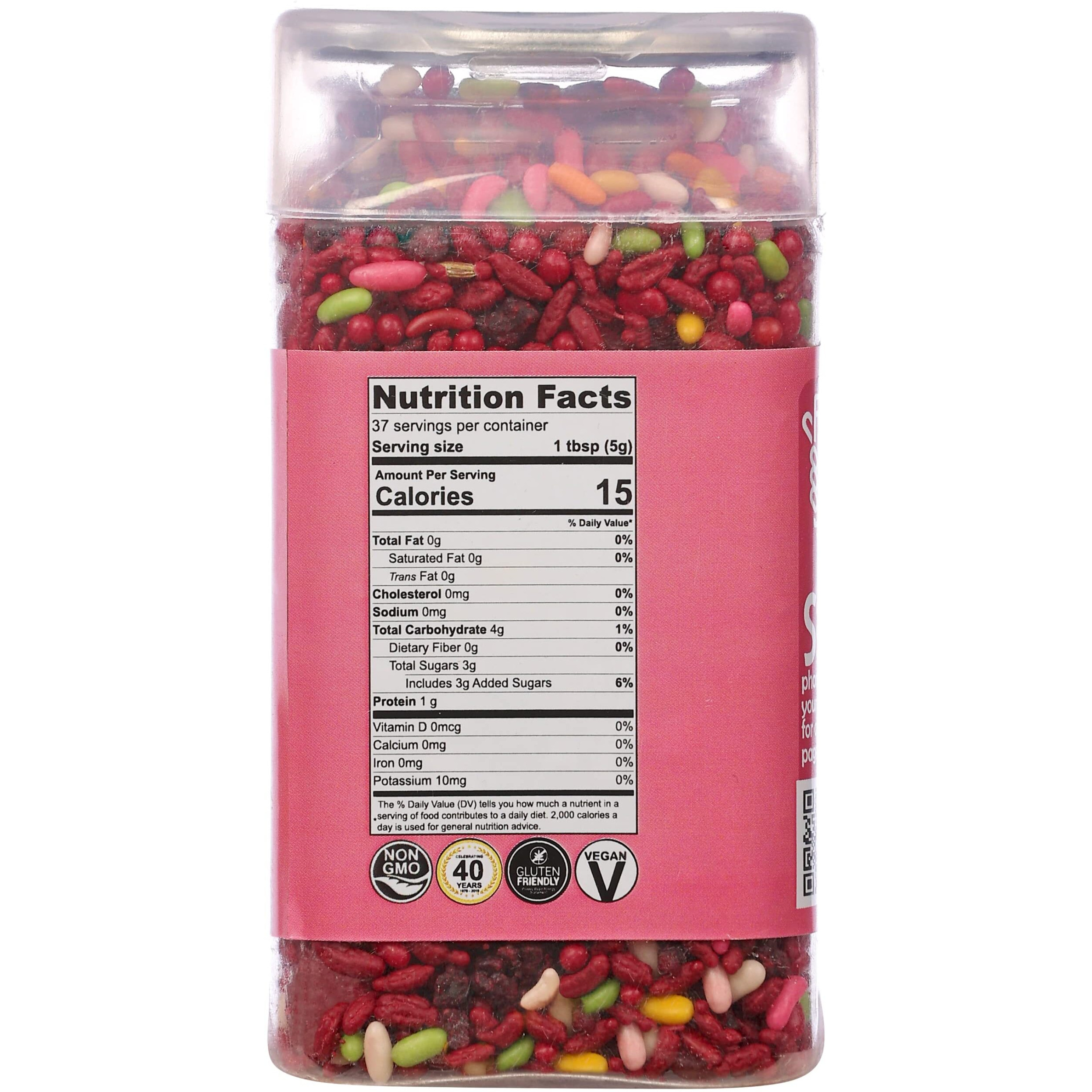 Rani Shahi Rose Saunf 6.47oz (185g) Vacuum Sealed, Easy Open Top, Resealable Container ~ Indian Tasty Treats, Vegan, Gluten Friendly, NON-GMO, Indian Origin