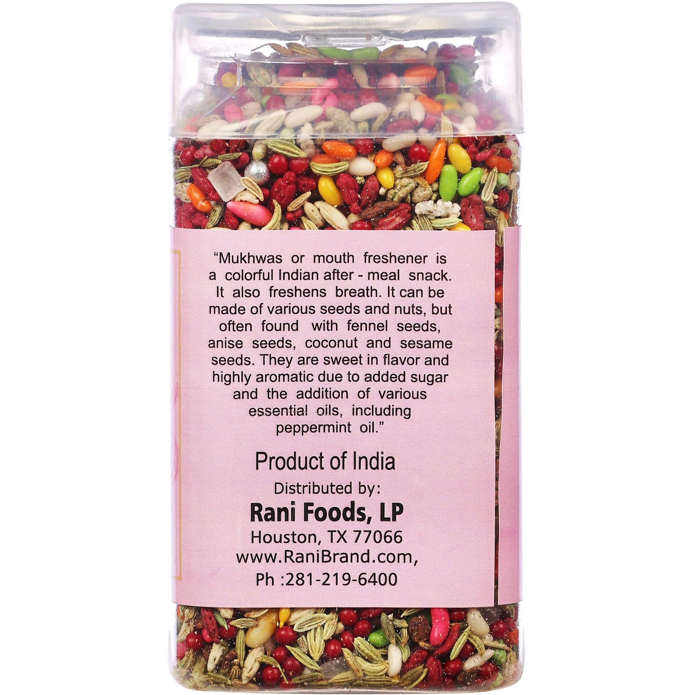 Rani Shahi Saunf 5.25oz (150g) Vacuum Sealed, Easy Open Top, Resealable Container ~ Indian Tasty Treats, Vegan, Gluten Friendly, NON-GMO, Indian Origin