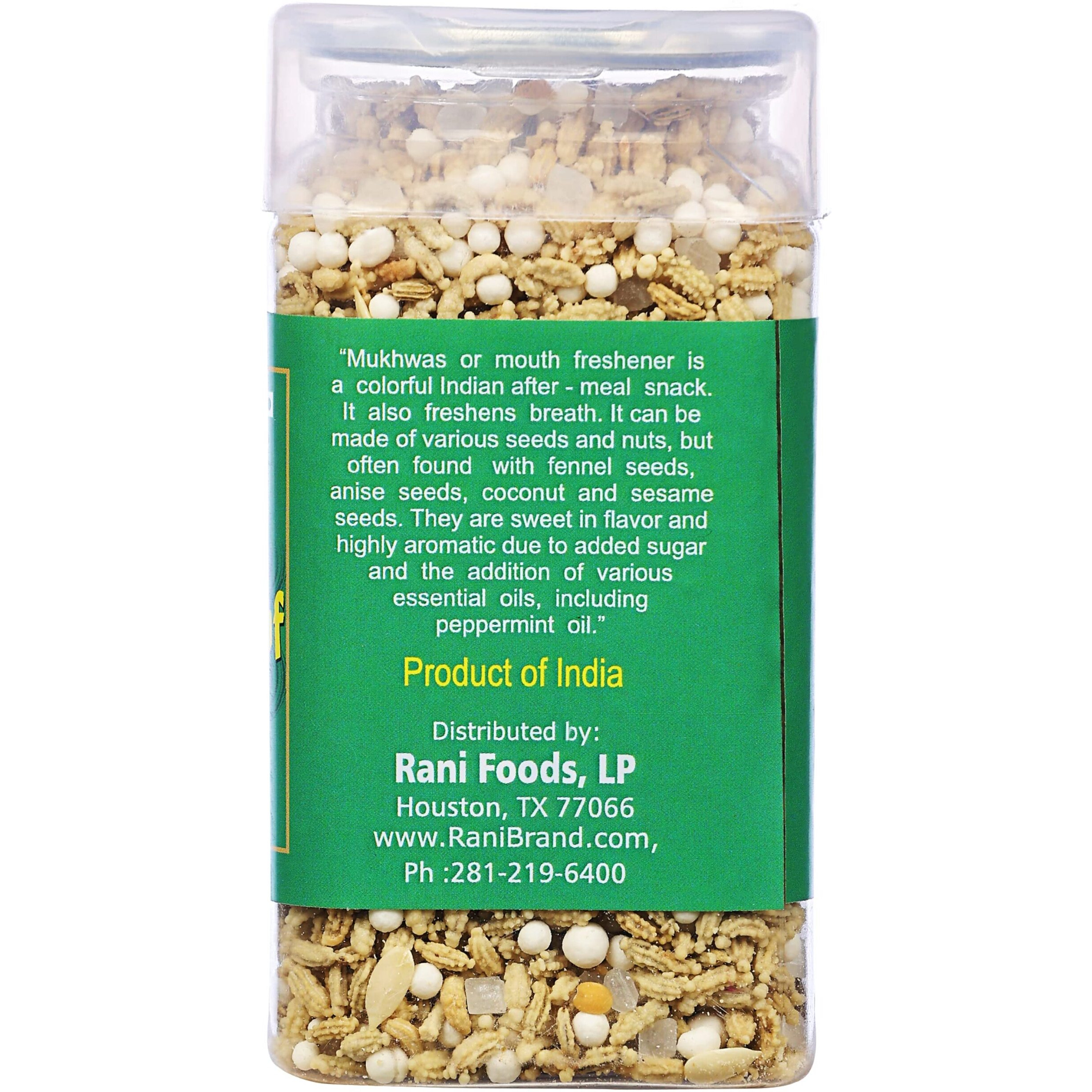 Rani Special Saunf Mix 4.58oz (130g) Vacuum Sealed, Easy Open Top, Resealable Container ~ Indian Tasty Treats, Vegan, Gluten Friendly, NON-GMO, Indian Origin (Size 4.58oz (130g))