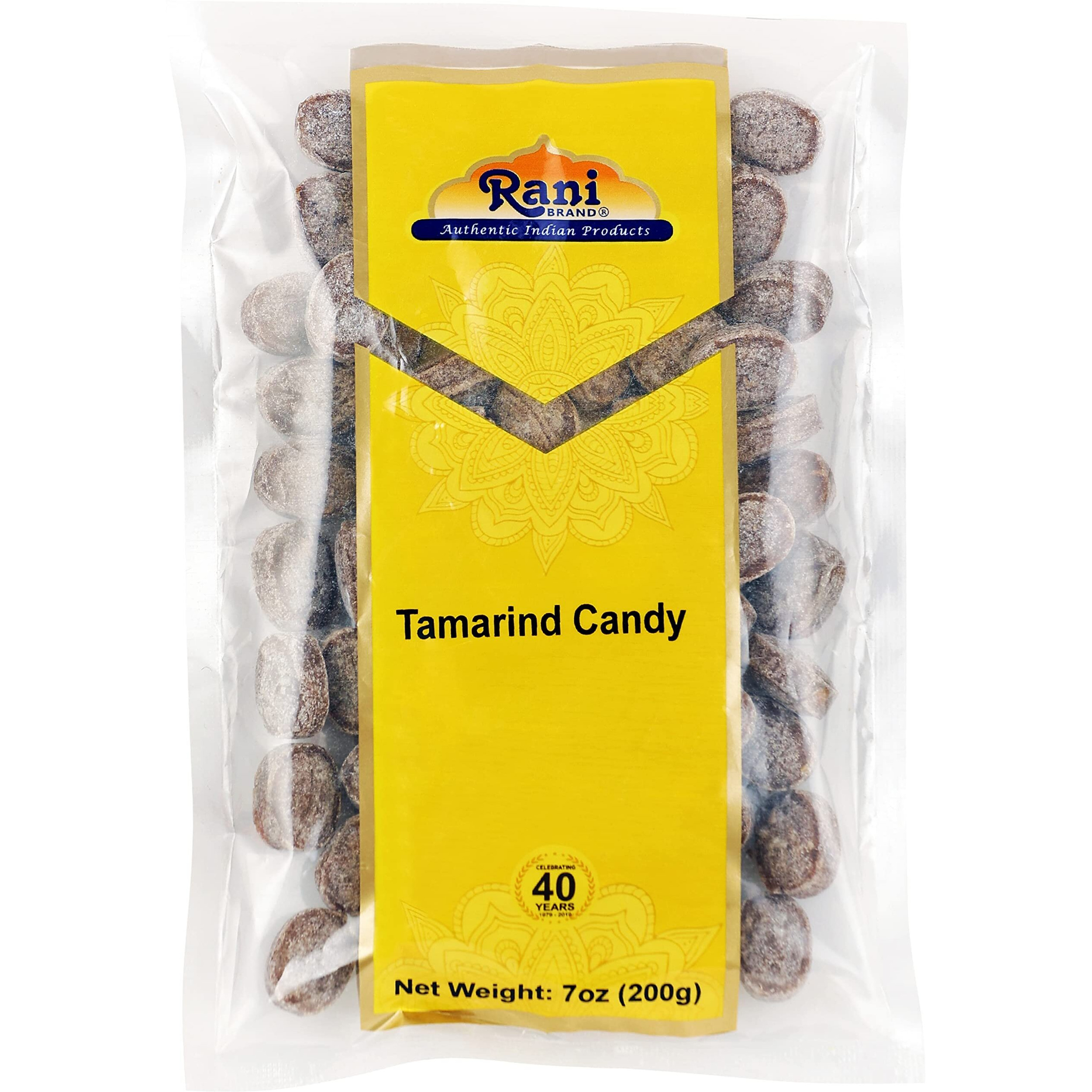 Rani Tamarind Candy 7oz (200g) ~ Indian Tasty Treats, Vegan, Gluten Friendly, NON-GMO, Indian Origin (Size 7oz (200g))