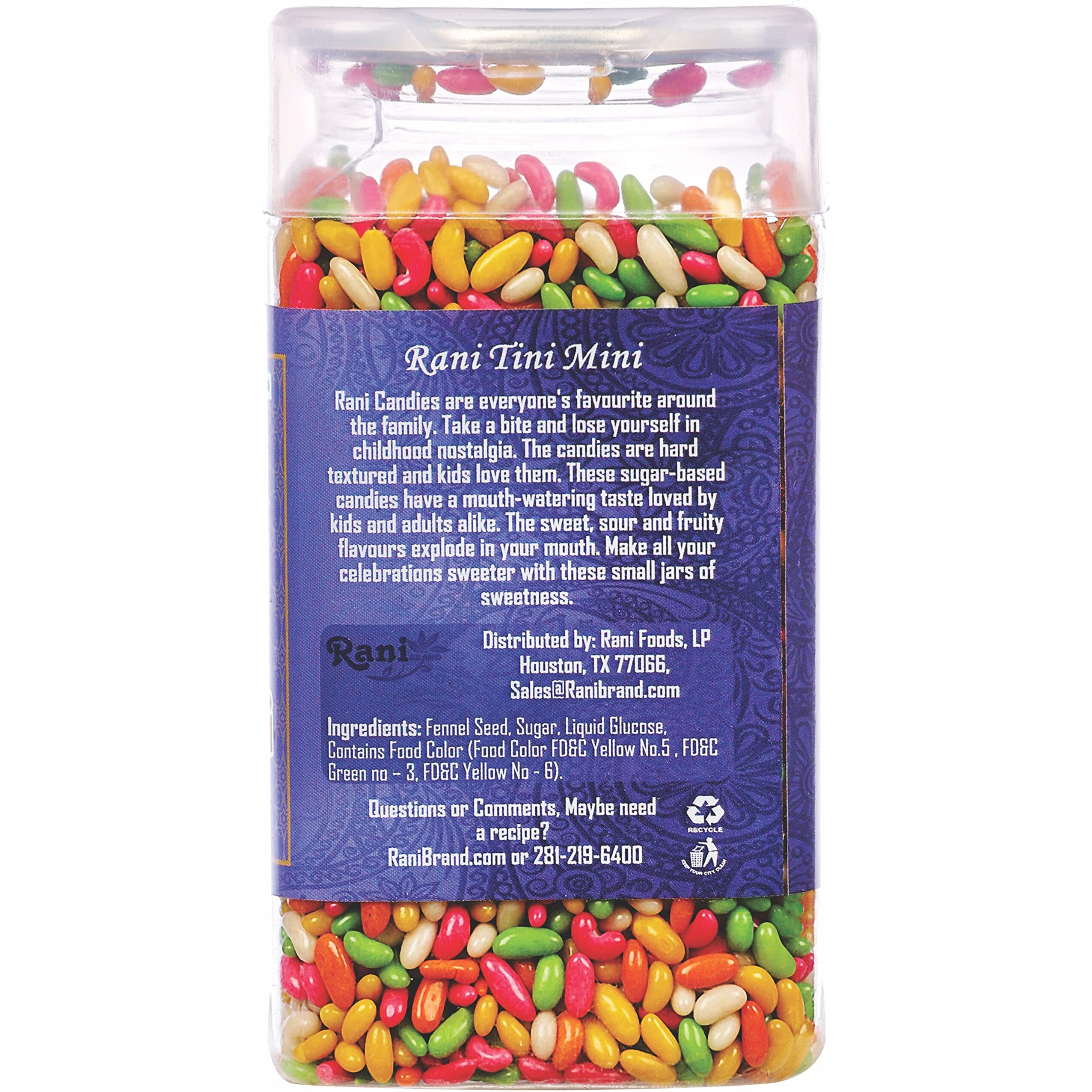 Rani Tini Mini 5.25oz (150g) Vacuum Sealed, Easy Open Top, Resealable Container ~ Indian Tasty Treats, Vegan, Gluten Friendly, NON-GMO, Indian Origin (Size 5.25oz (150g))