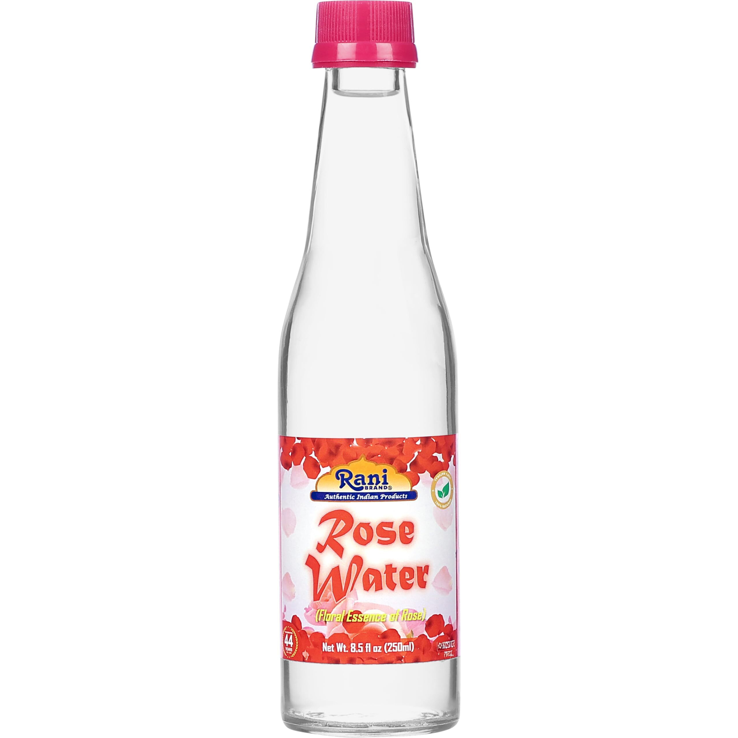 Rani Red Rose Water (Floral Essence of Rose) 8.5 fl oz (250ml) Glass Jar ~ All Natural, Vegan, Gluten Free, NON-GMO, Kosher, Indian Origin