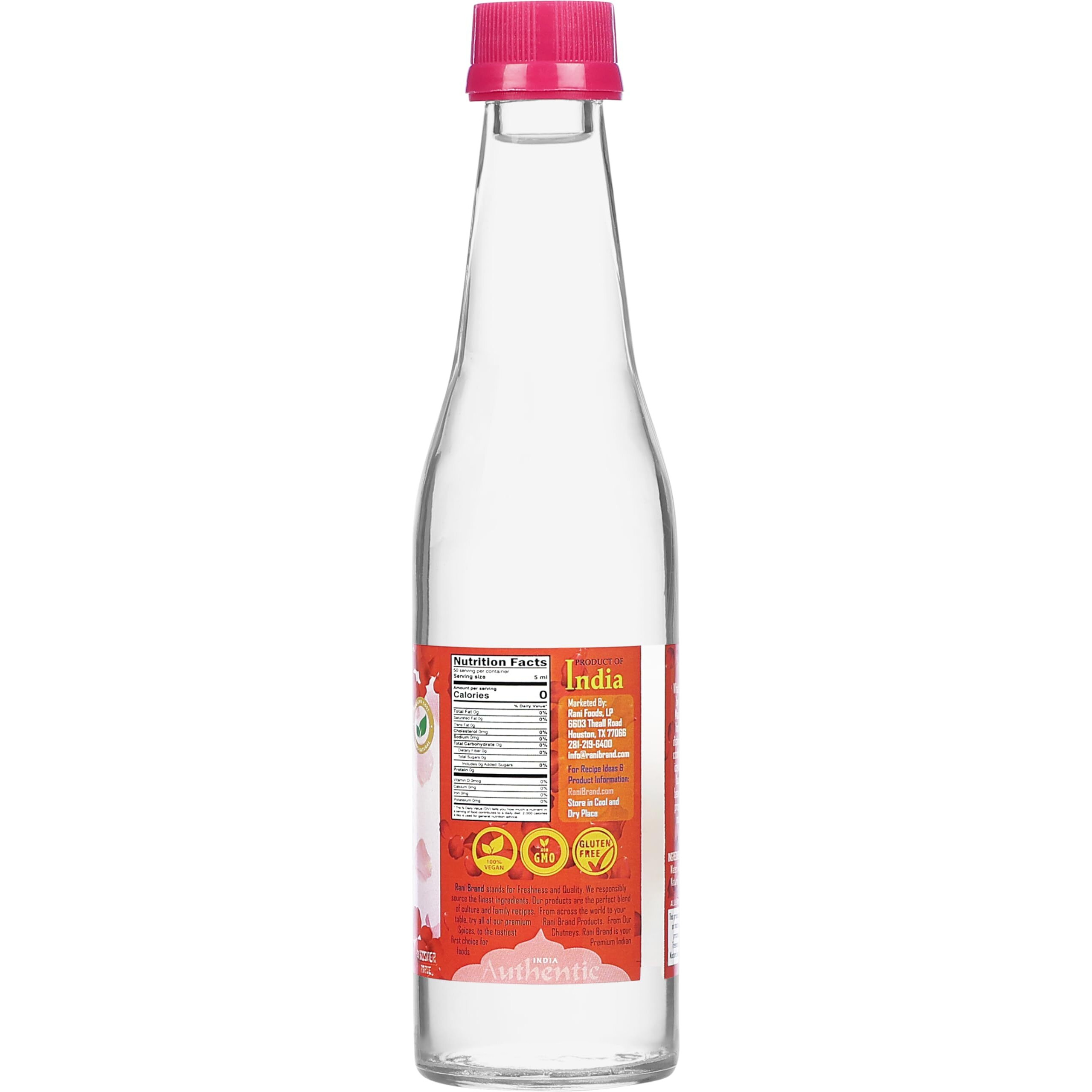 Rani Red Rose Water (Floral Essence of Rose) 8.5 fl oz (250ml) Glass Jar ~ All Natural, Vegan, Gluten Free, NON-GMO, Kosher, Indian Origin