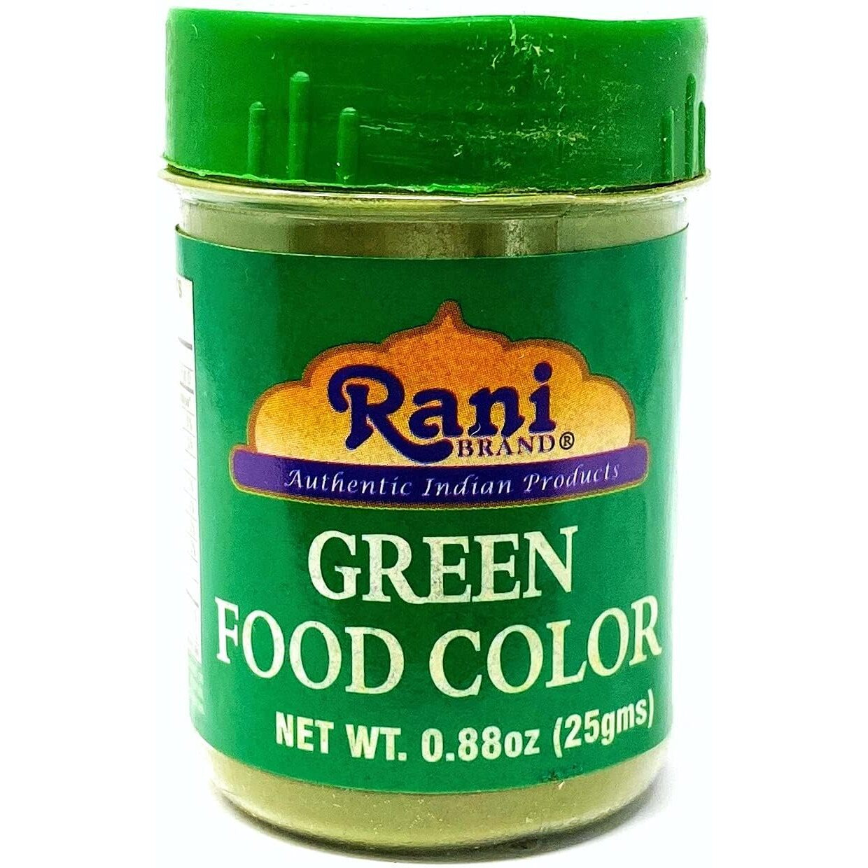 Rani Red, Orange, Green & Yellow (4pk) Food Color Indian 4x25gm (0.88oz) ~ Vegan