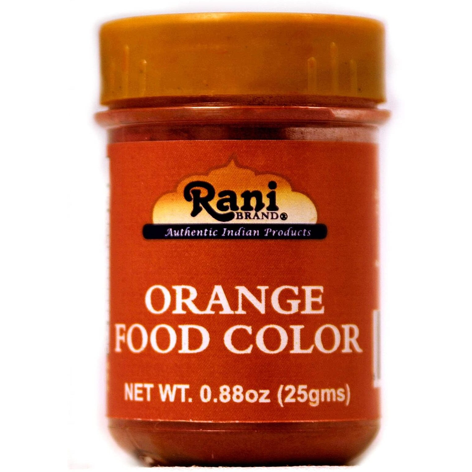Rani Red, Orange, Green & Yellow (4pk) Food Color Indian 4x25gm (0.88oz) ~ Vegan