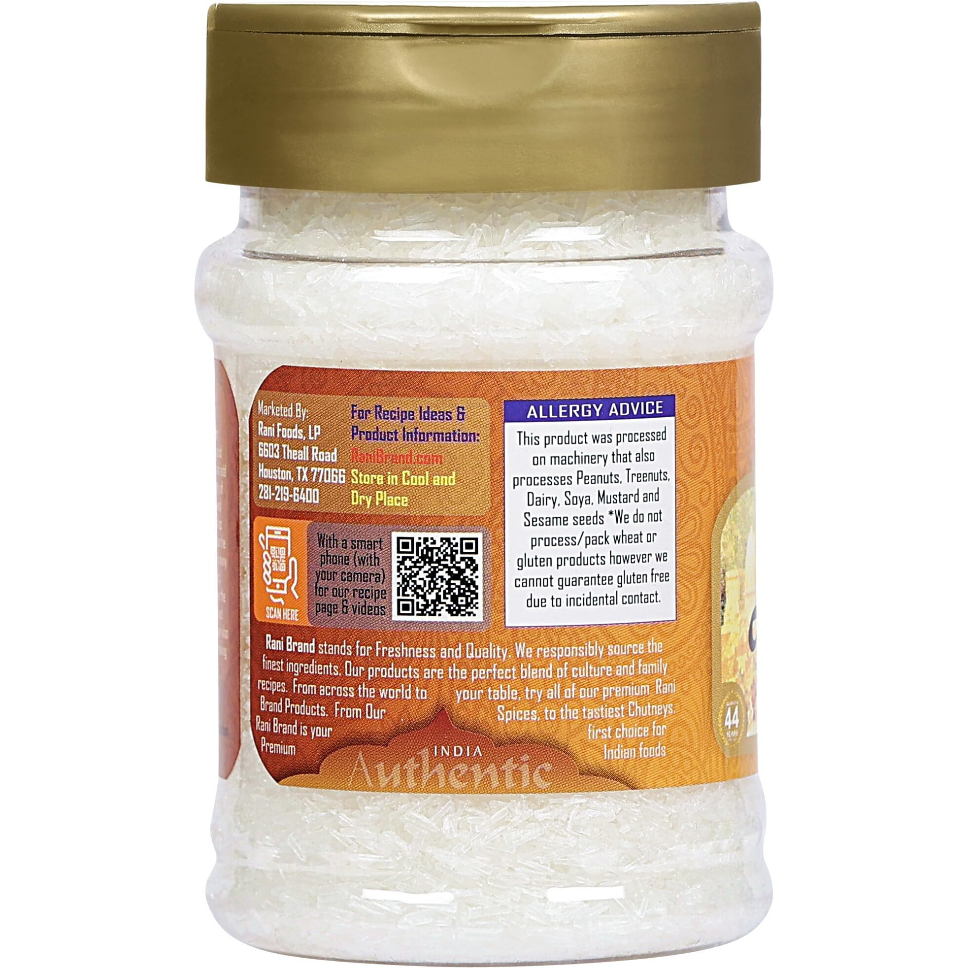 Rani Ajinomoto (Chinese Salt) 5.29 (150g) PET Jar ~ Umami Seasoning, Perfect for stir-frying, roasting, soups, salads & dressings, Gluten Friendly, Vegan, NON-GMO, Kosher, Indian Origin