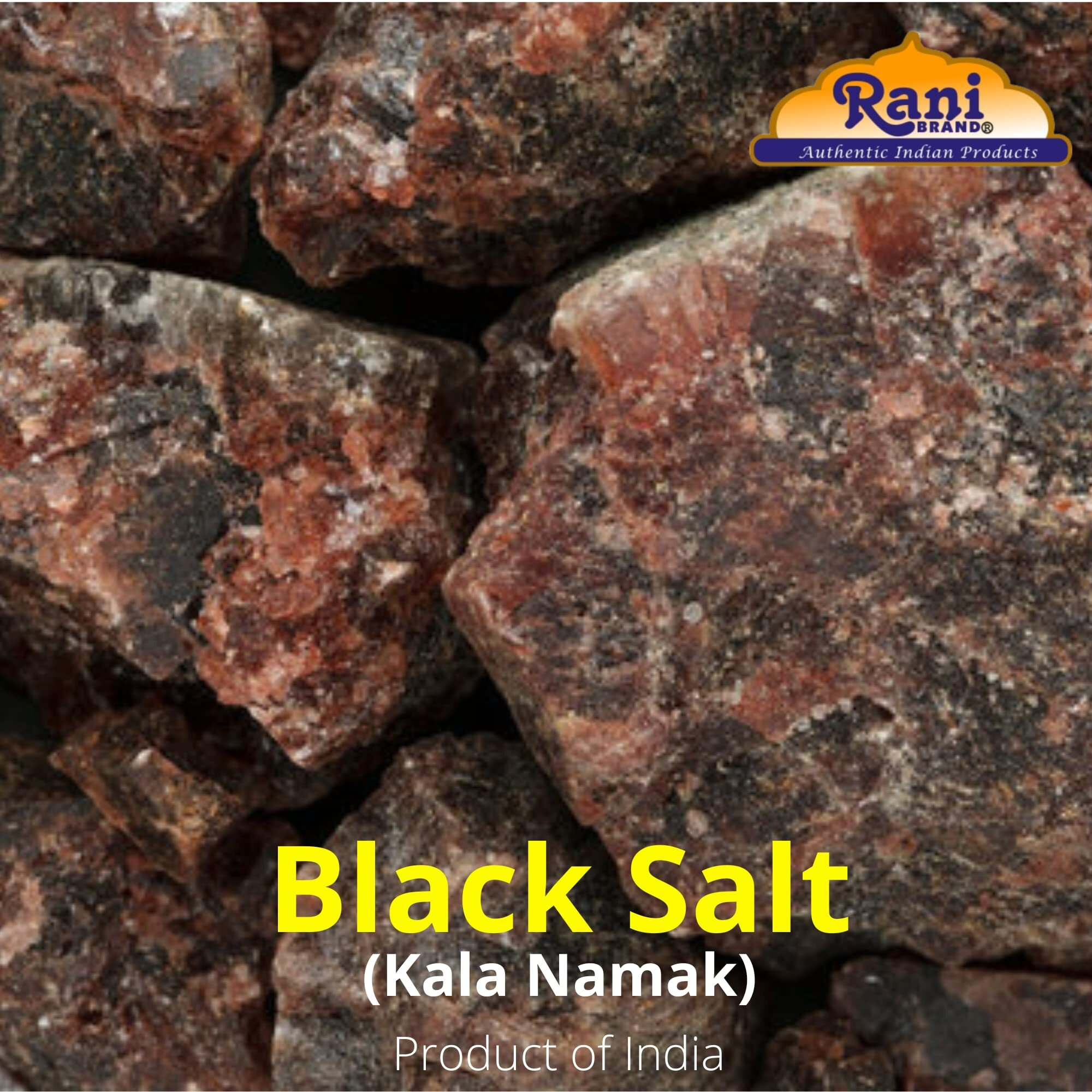 Rani Black Salt Raw Whole (Kala Namak) Mineral 32oz (2lbs) 908g PET Jar ~ Unrefined, Pure and Natural, Vegan, Gluten Friendly, NON-GMO, Indian Origin, Perfect for Tofu Scramble