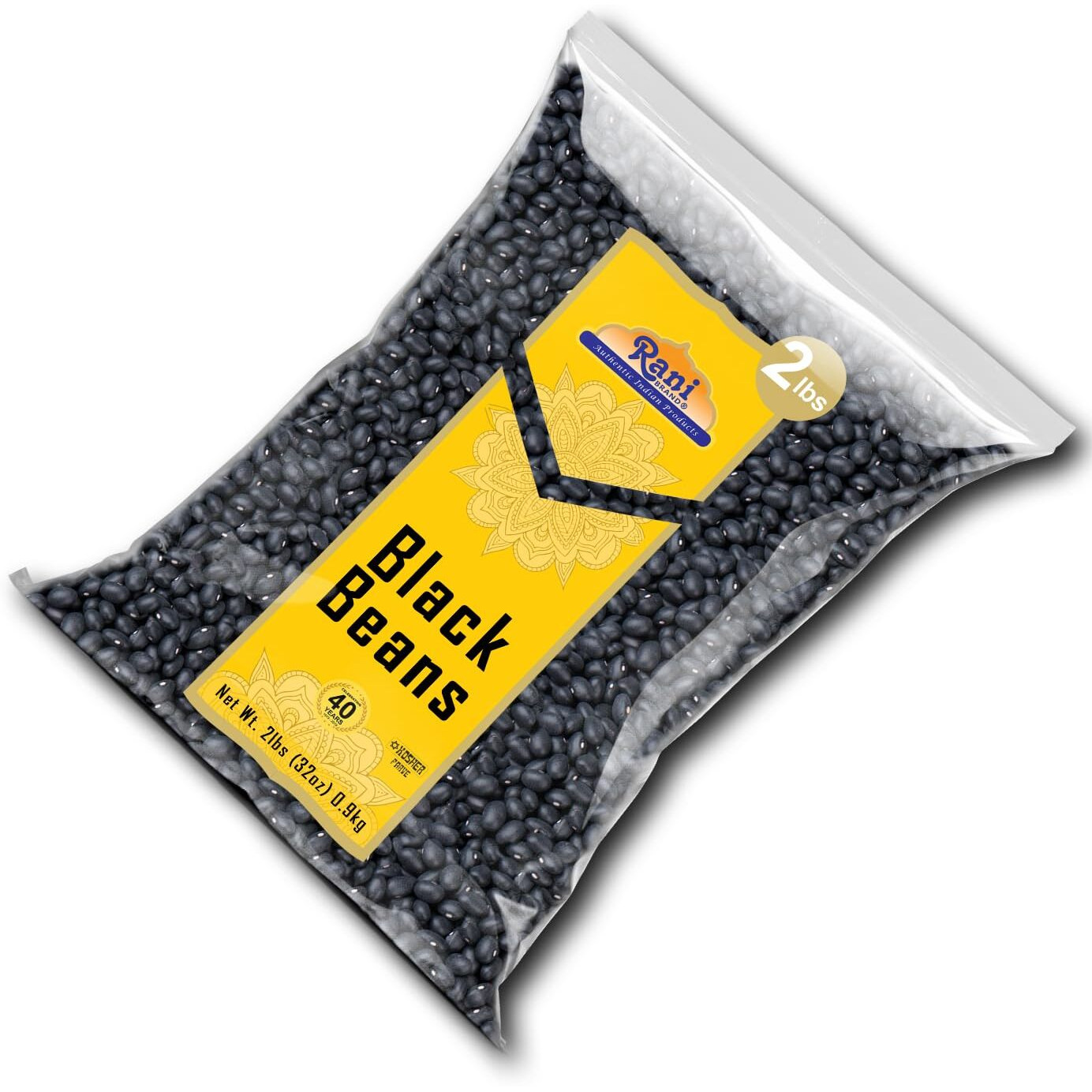 Rani Black Beans (Turtle Beans) 32oz (2lbs) 908g ~ All Natural, Vegan, Gluten Friendly, NON-GMO, Kosher, Product of USA