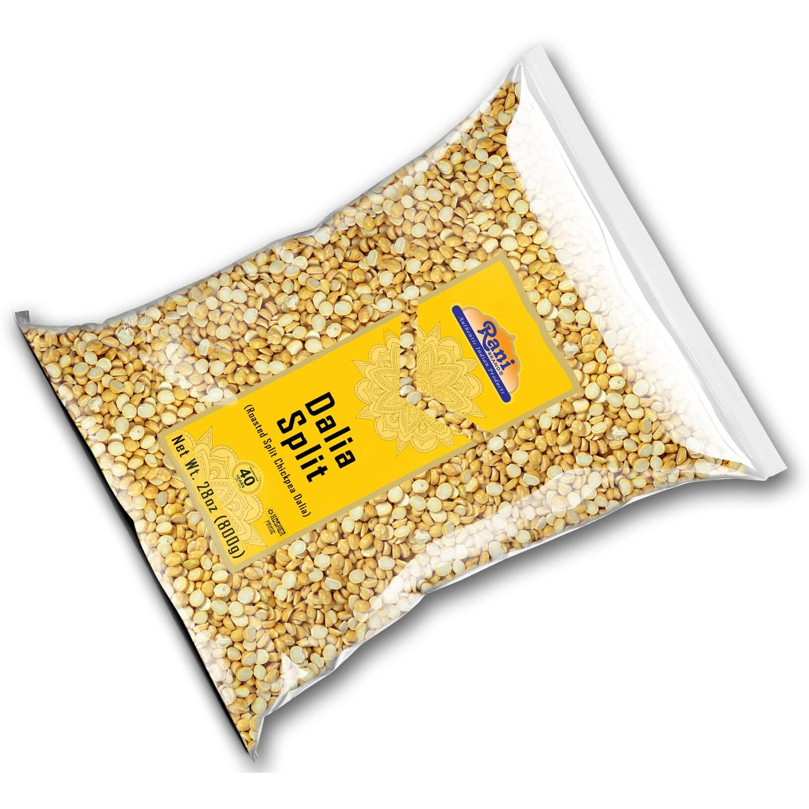 Rani Daliya Split (Roasted Split Chickpeas Dalia) 800g (28oz) ~ All Natural, Vegan, Indian Origin