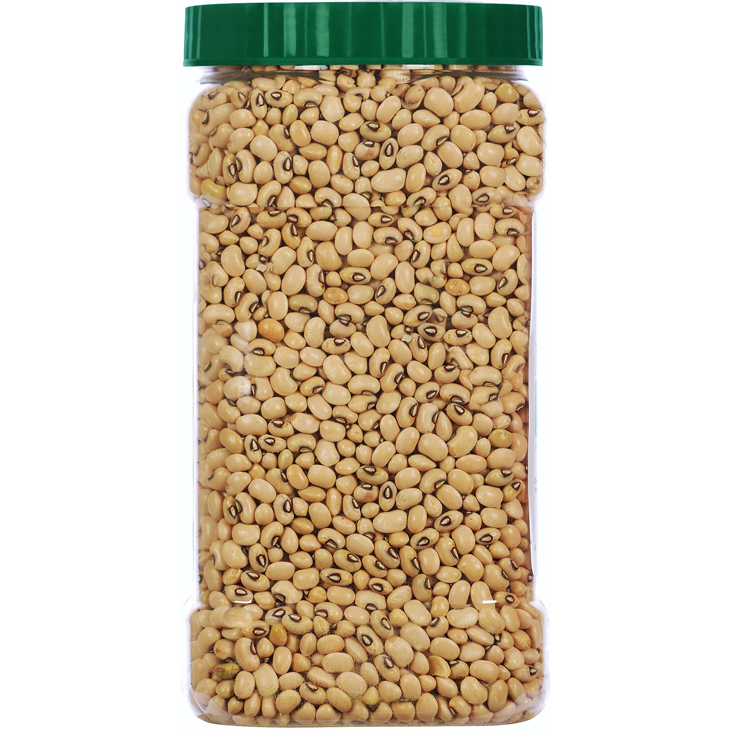 Rani Organic Black Eyed Peas (Dried Lobia) 64oz (4lbs) 1.81kg Bulk PET Jar ~ All Natural, Vegan, Gluten Friendly, NON-GMO, Indian Origin, USDA Certified Organic