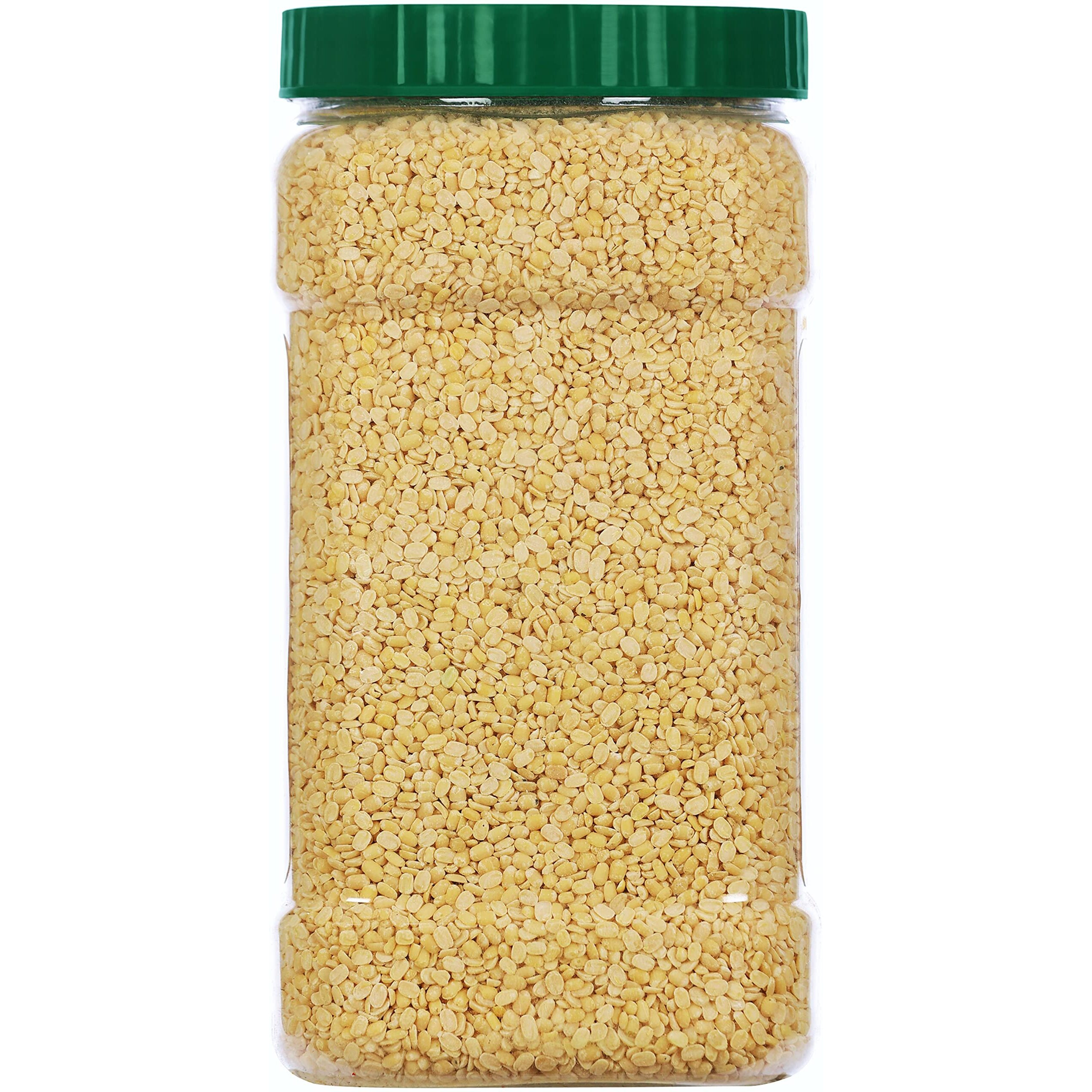 Rani Organic Urid/Urad Dal (Split Matpe Beans Skinless) Indian Lentils 64oz (4lbs) 1.81kg Bulk PET Jar ~ All Natural, Vegan, Gluten Friendly, NON-GMO, Indian Origin, USDA Certified Organic