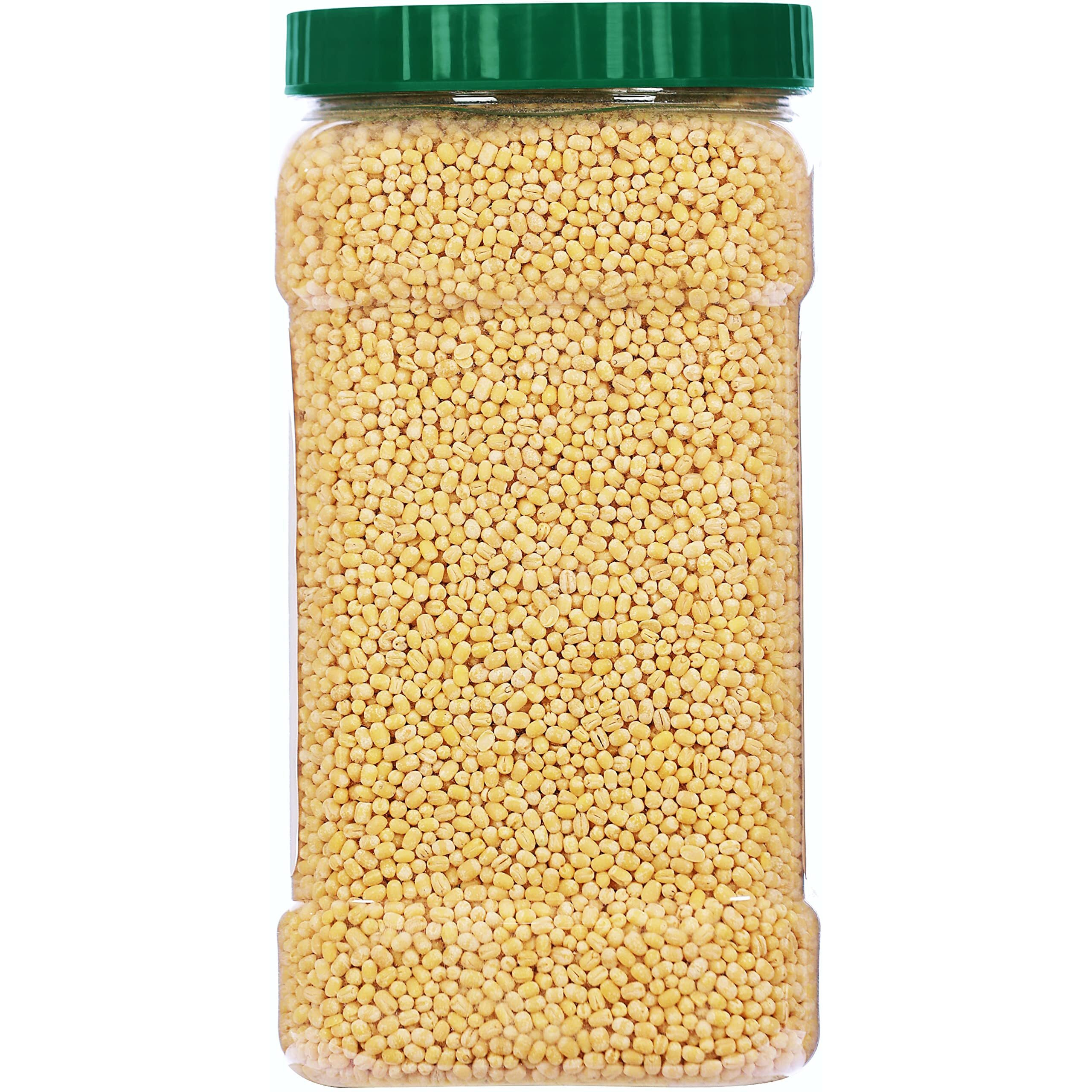 Rani Organic Urid/Urad Whole Gota (Matpe Beans Skinless) Indian Lentils 64oz (4lbs) 1.81kg Bulk PET Jar ~ All Natural, Vegan, Gluten Friendly, NON-GMO, Indian Origin, USDA Certified Organic