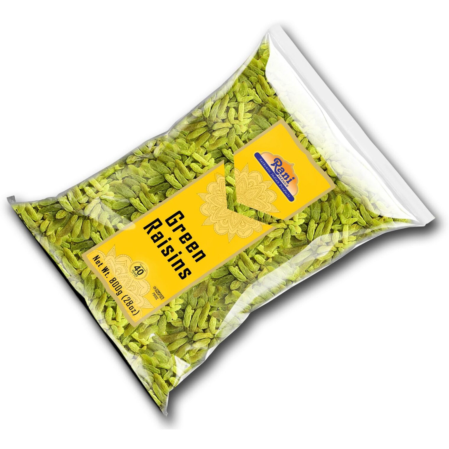 Rani Green Raisins 28oz (800g) ~ All Natural, Gluten Friendly, Non-GMO, Kosher, Vegan, Product of USA