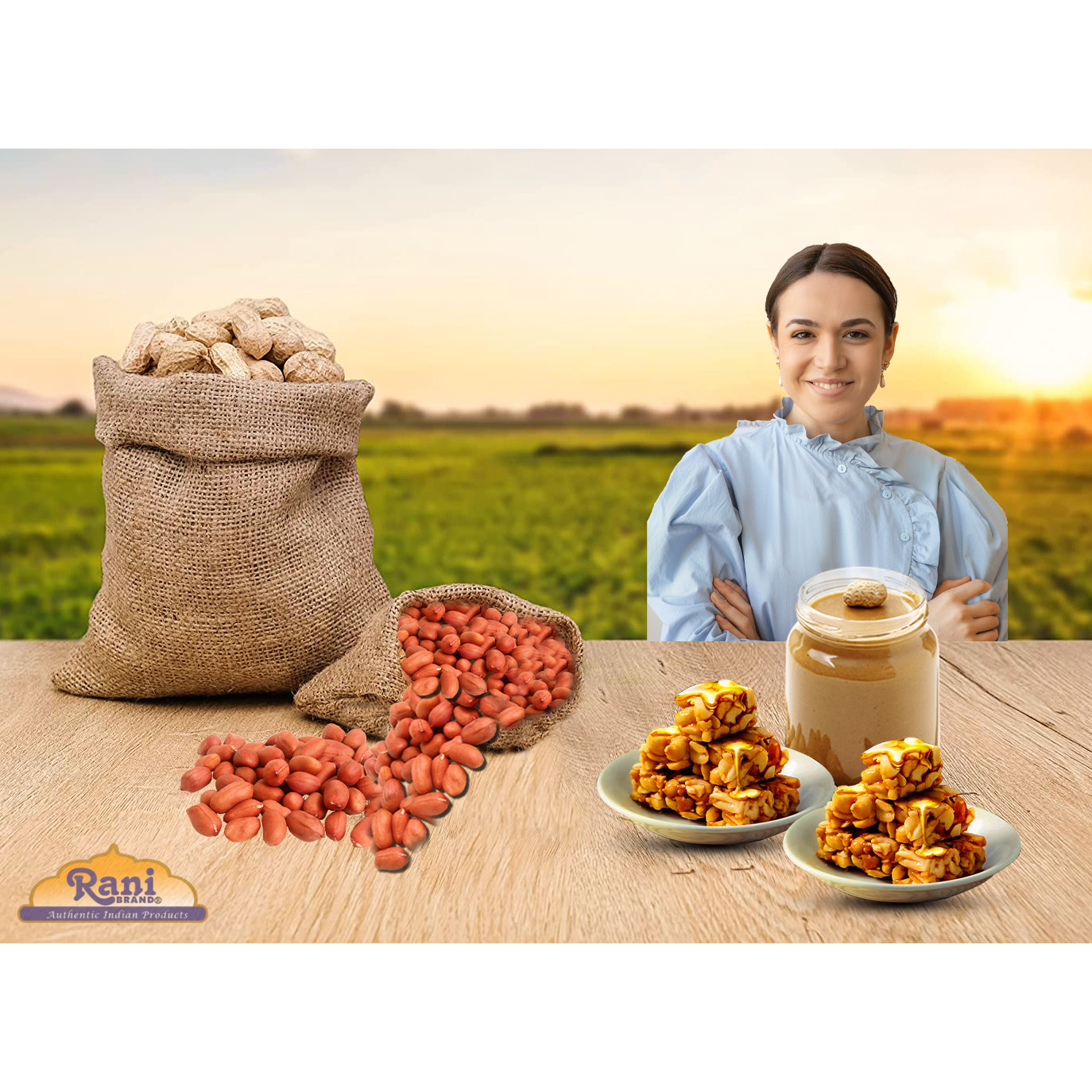 Rani Peanuts, Raw Whole With Skin (uncooked, unsalted) 40oz (2.5lbs) 1.14kg Bulk PET Jar ~ All Natural, Vegan, Gluten Friendly, Fresh Product of USA ~ Spanish Grade Groundnut/Red-skin
