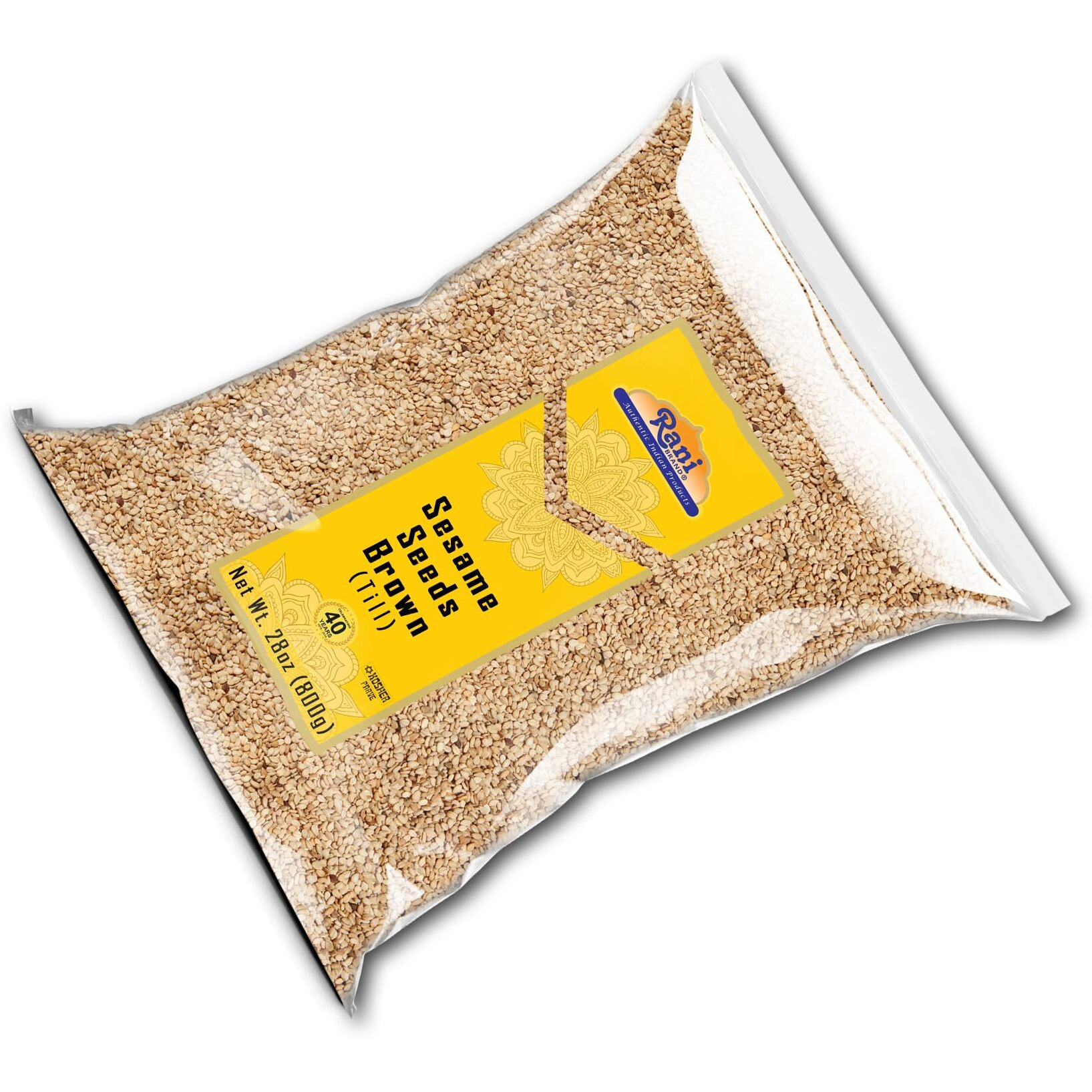 Rani Sesame Seeds Whole Brown, Raw (Till) 28oz (800gm) ~ All Natural | Gluten Friendly | NON-GMO | Kosher | Vegan | Indian Origin