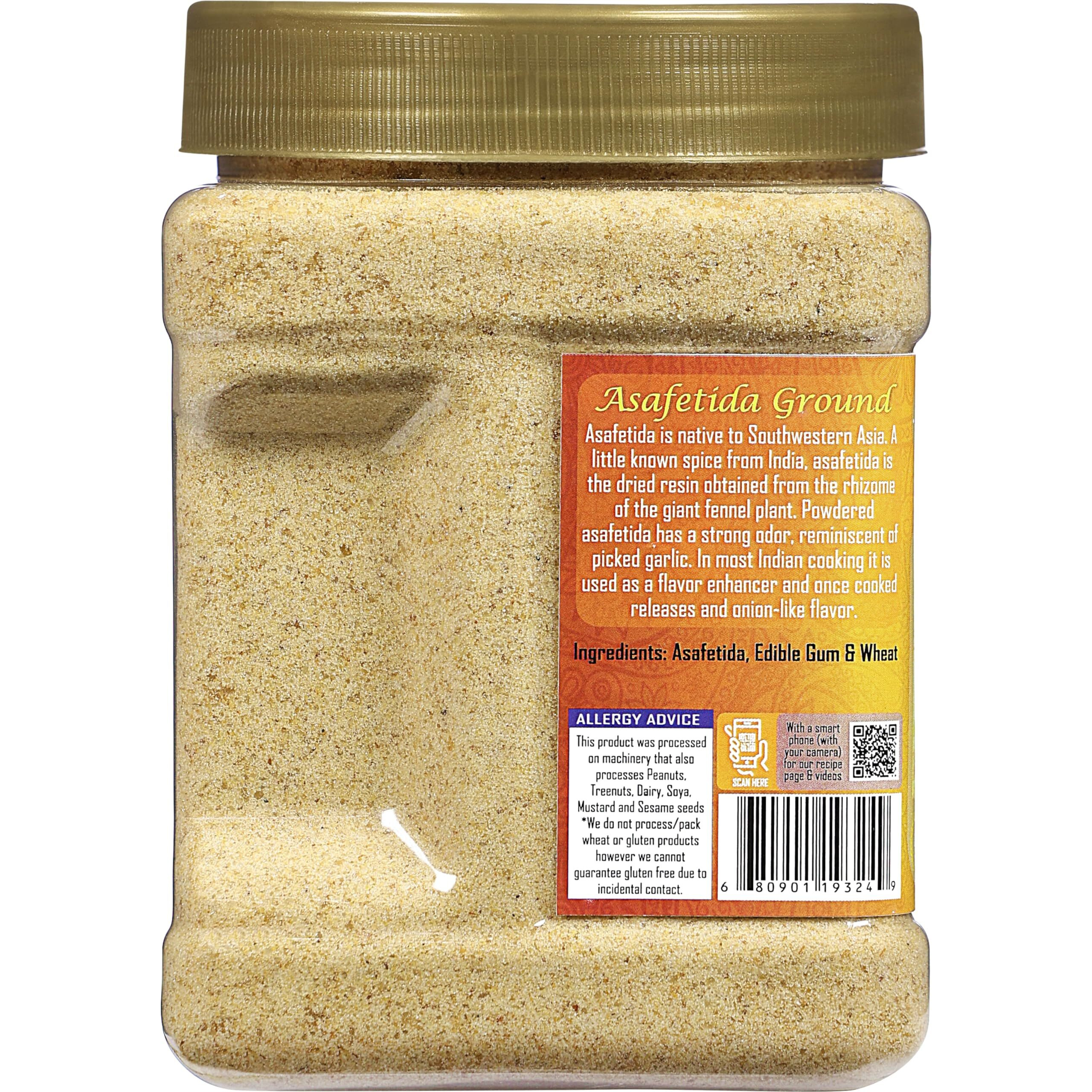 Rani Asafetida (Hing) Ground 21oz (600g) 1.3lbs PET Jar, Pack of 6 ~ All Natural, Salt Free, Vegan, Non-GMO, Asafoetida Indian Spice, Best for Onion Garlic Substitute
