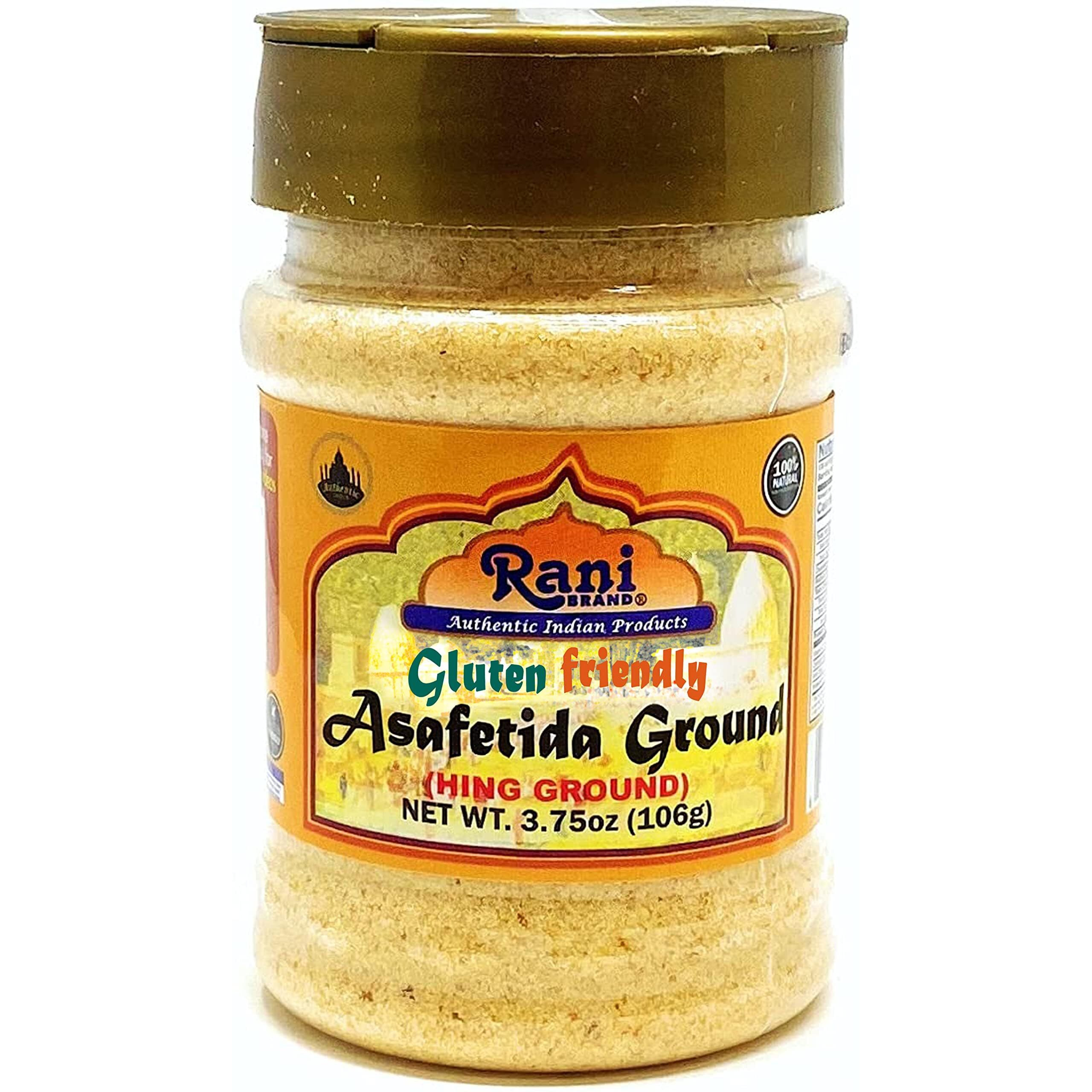 Rani Asafetida (Hing) Ground 3.75oz (106g) Gluten Friendly, PET Jar, Pack of 12 ~ All Natural, Salt Free, Vegan, Non-GMO, Asafoetida Indian Spice, Best for Onion Garlic Substitute