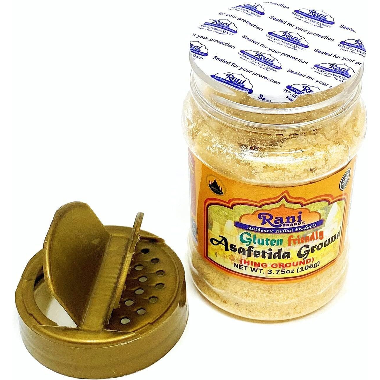 Rani Asafetida (Hing) Ground 3.75oz (106g) Gluten Friendly, PET Jar, Pack of 12 ~ All Natural, Salt Free, Vegan, Non-GMO, Asafoetida Indian Spice, Best for Onion Garlic Substitute