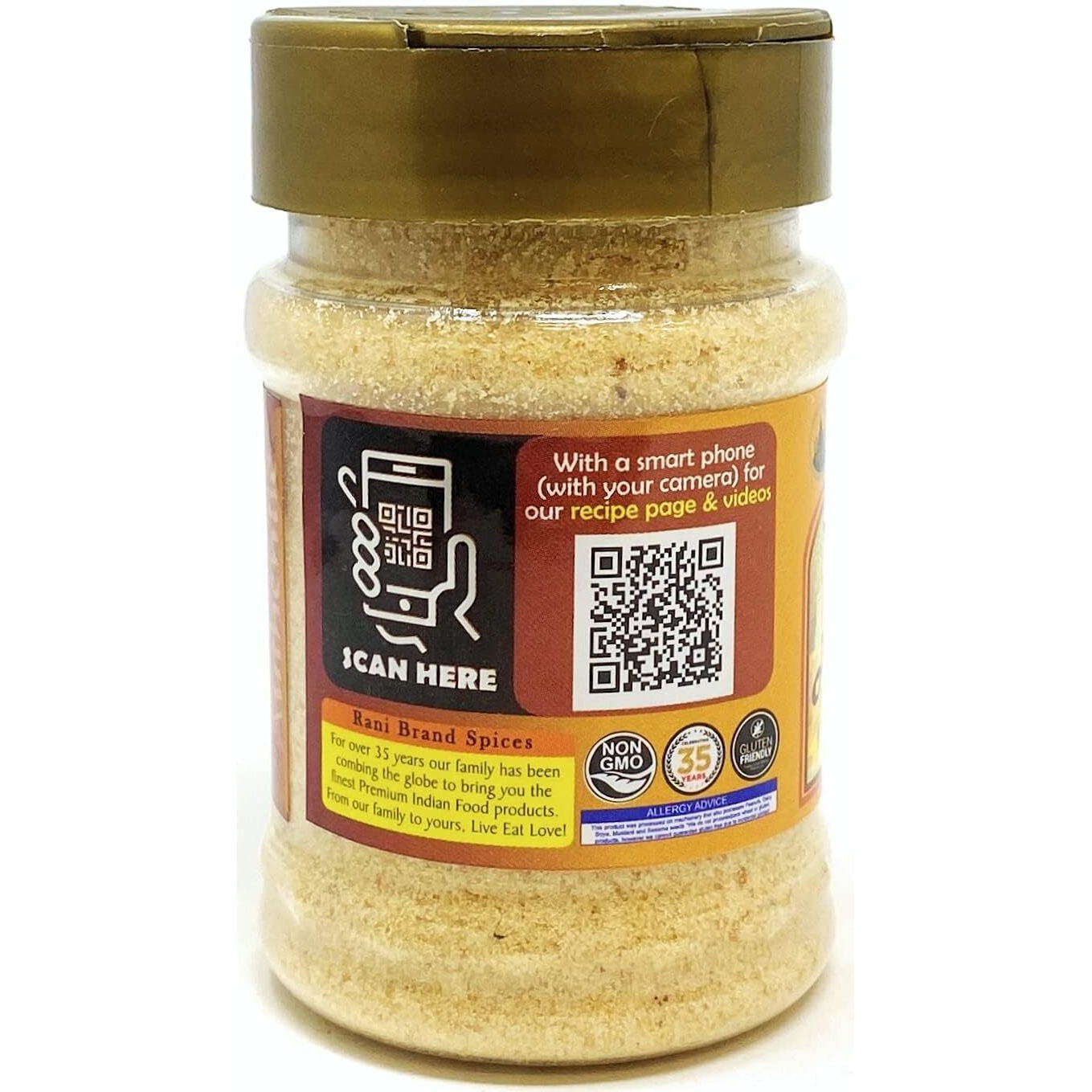 Rani Asafetida (Hing) Ground 3.75oz (106g) Gluten Friendly, PET Jar, Pack of 12 ~ All Natural, Salt Free, Vegan, Non-GMO, Asafoetida Indian Spice, Best for Onion Garlic Substitute
