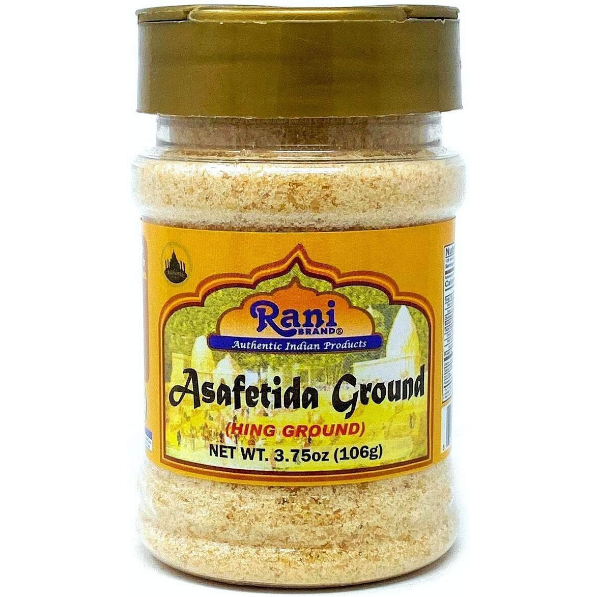 Rani Asafetida (Hing) Ground 3.75oz (106g) PET Jar, Pack of 12 ~ All Natural, Salt Free, Vegan, Non-GMO, Asafoetida Indian Spice, Best for Onion Garlic Substitute