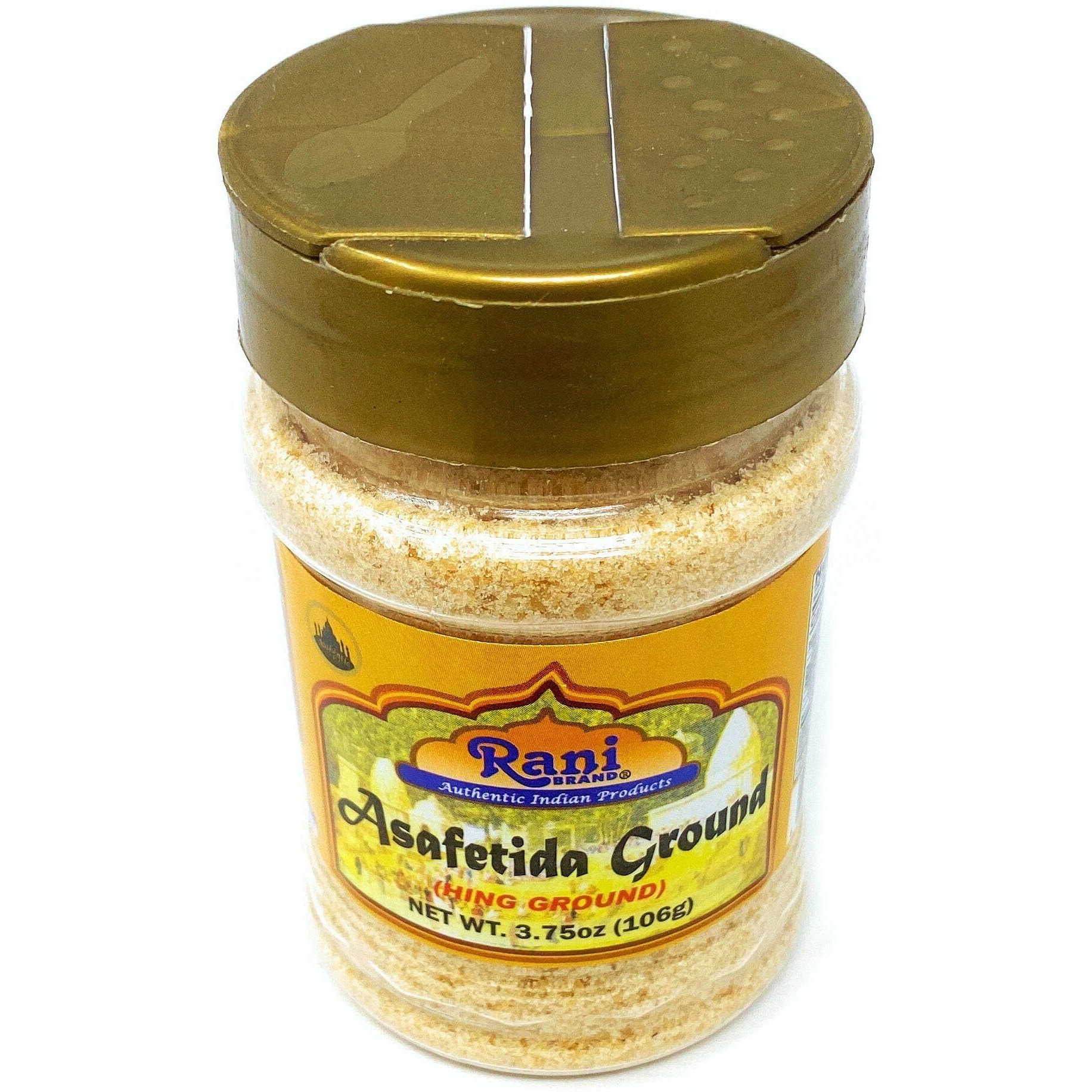 Rani Asafetida (Hing) Ground 3.75oz (106g) PET Jar, Pack of 12 ~ All Natural, Salt Free, Vegan, Non-GMO, Asafoetida Indian Spice, Best for Onion Garlic Substitute