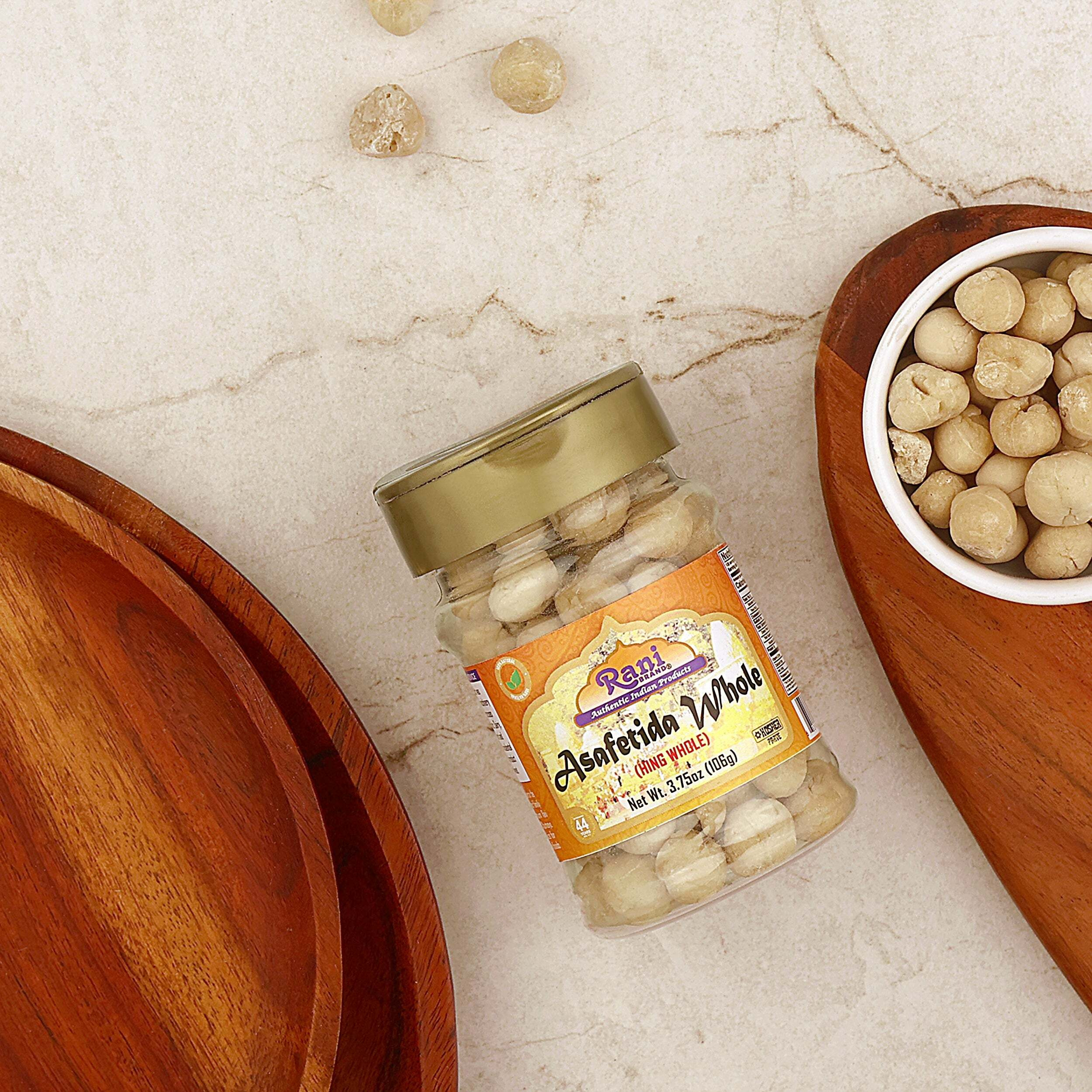 Rani Asafetida (Hing) Whole 3.75oz (106g) PET Jar ~ All Natural, Salt Free, Vegan, Non-GMO, Asafoetida Indian Spice, Best for Onion Garlic Substitute