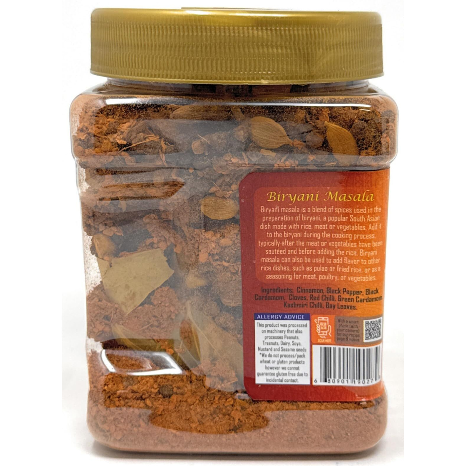 Rani Biryani Masala Curry (7-Spice Blend for Indian Rice Dishes, Pullao/Pilau) 17.5oz (1.1lb) 500g PET Jar ~ All Natural, Vegan, No Colors, Gluten Friendly, NON-GMO, Kosher, Indian Origin