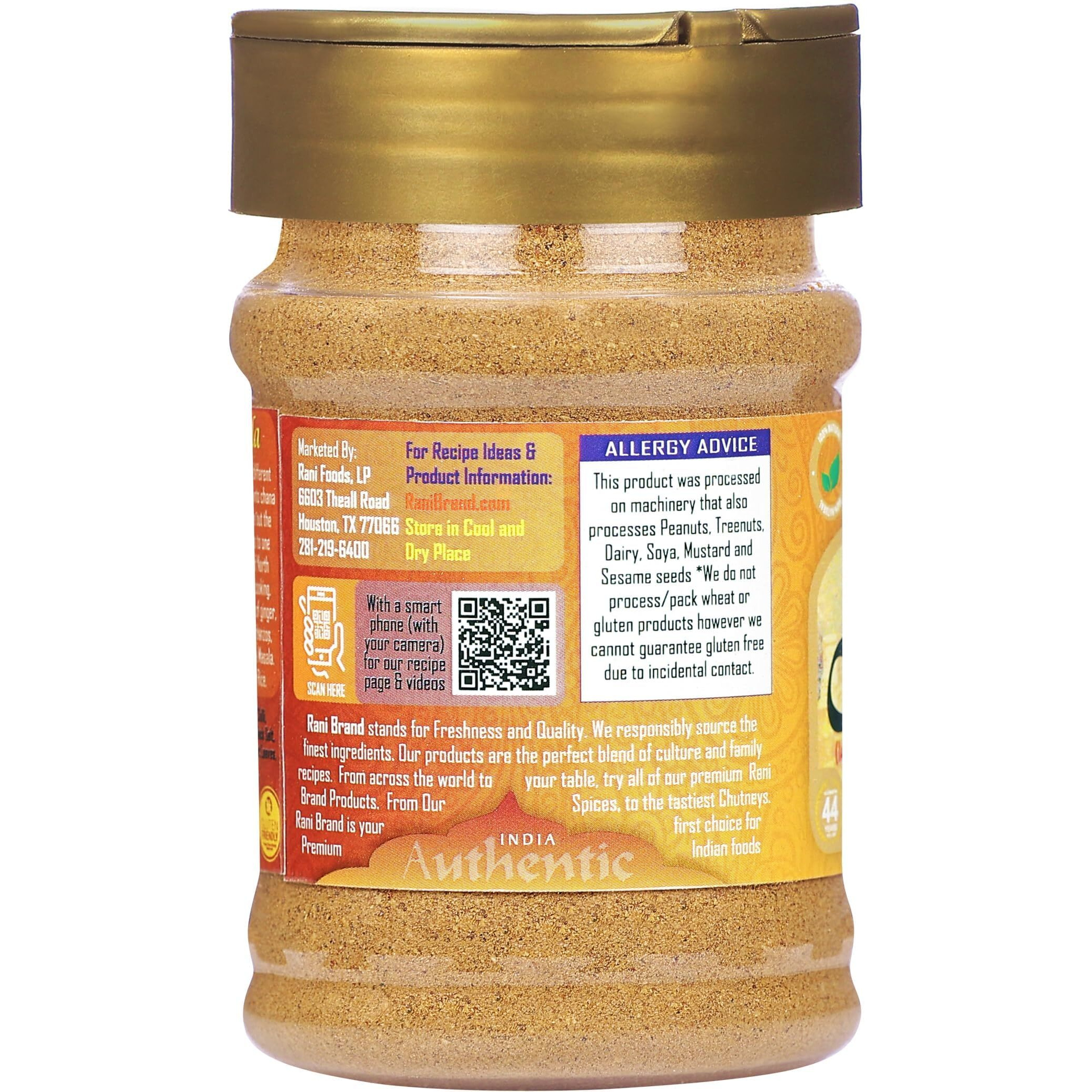 Rani Chana Masala (Garbanzo Curry 15-Spice Blend) 3.5oz (100g) PET Jar, Pack of 12 ~ All Natural, Vegan, No Colors, Gluten Friendly, NON-GMO, Kosher, Indian Origin