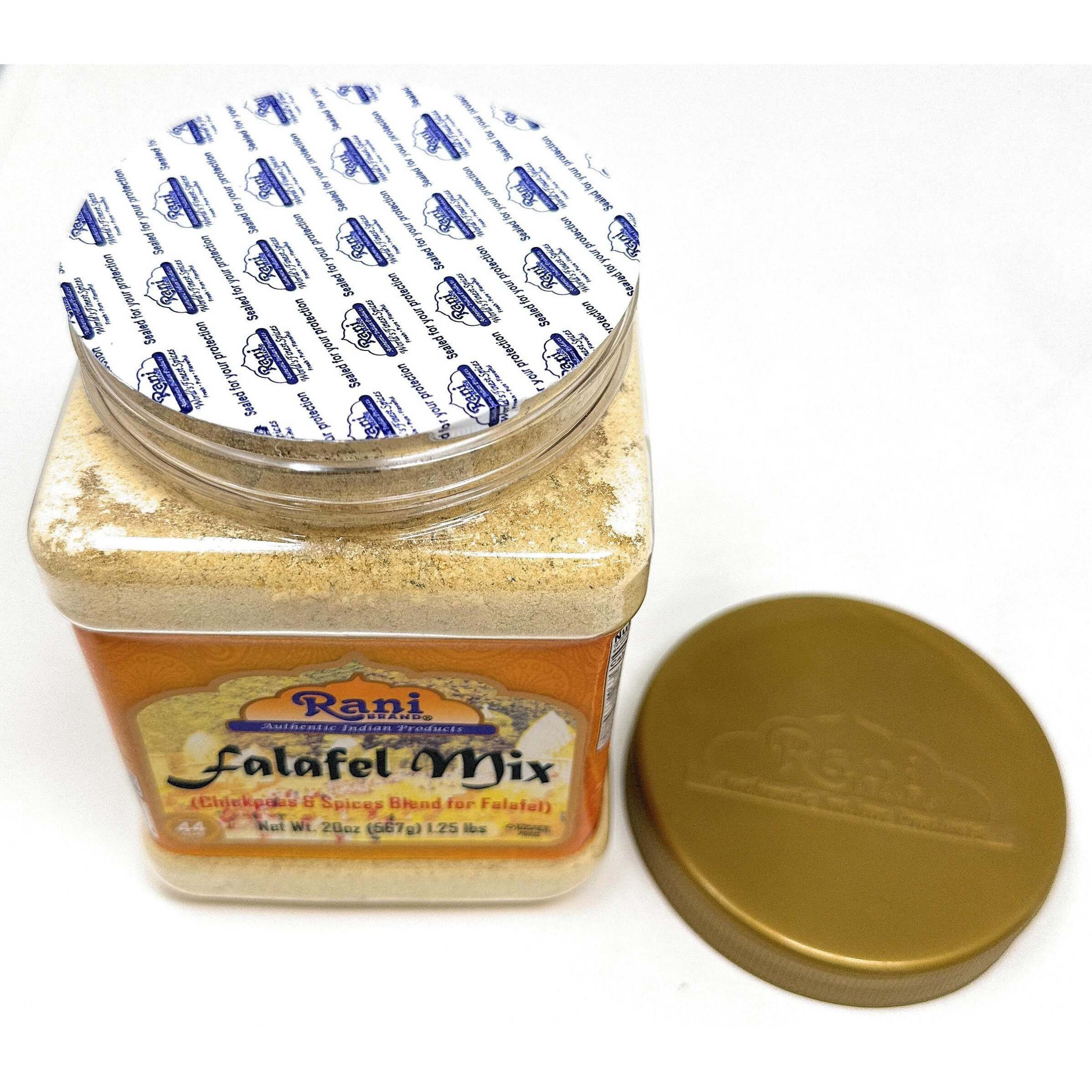 Rani Falafel Mix (Chickpeas & Spices Blend for Falafel) 20oz (1.25lbs) 567g PET Jar ~ Gluten Friendly, NON-GMO, Kosher, Product of USA