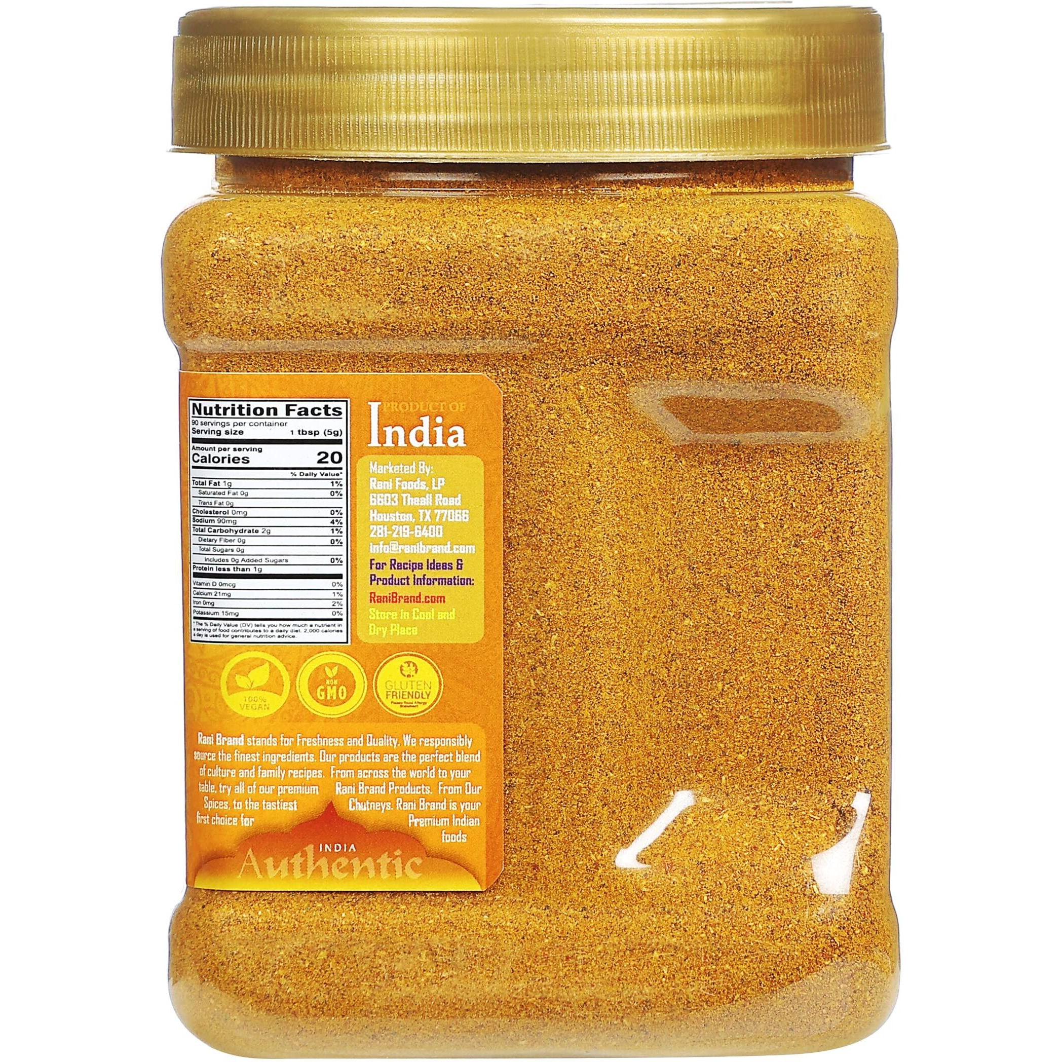 Rani Fish Curry Masala (14-Spice Curry Blend for Fish) 16oz (1lb) 454g PET Jar ~ All Natural, Vegan, Gluten Friendly, NON-GMO, Kosher, Indian Origin