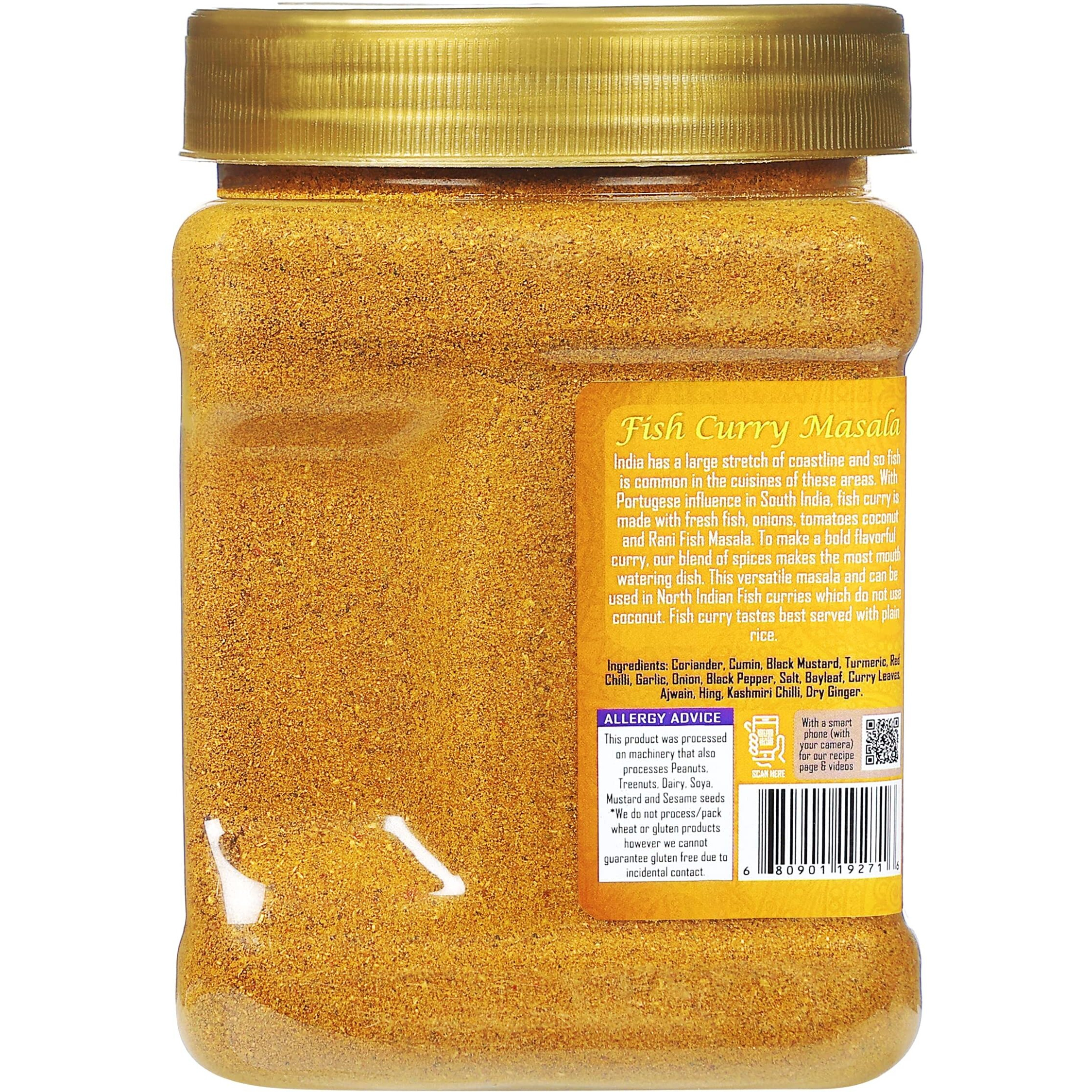 Rani Fish Curry Masala (14-Spice Curry Blend for Fish) 16oz (1lb) 454g PET Jar ~ All Natural, Vegan, Gluten Friendly, NON-GMO, Kosher, Indian Origin