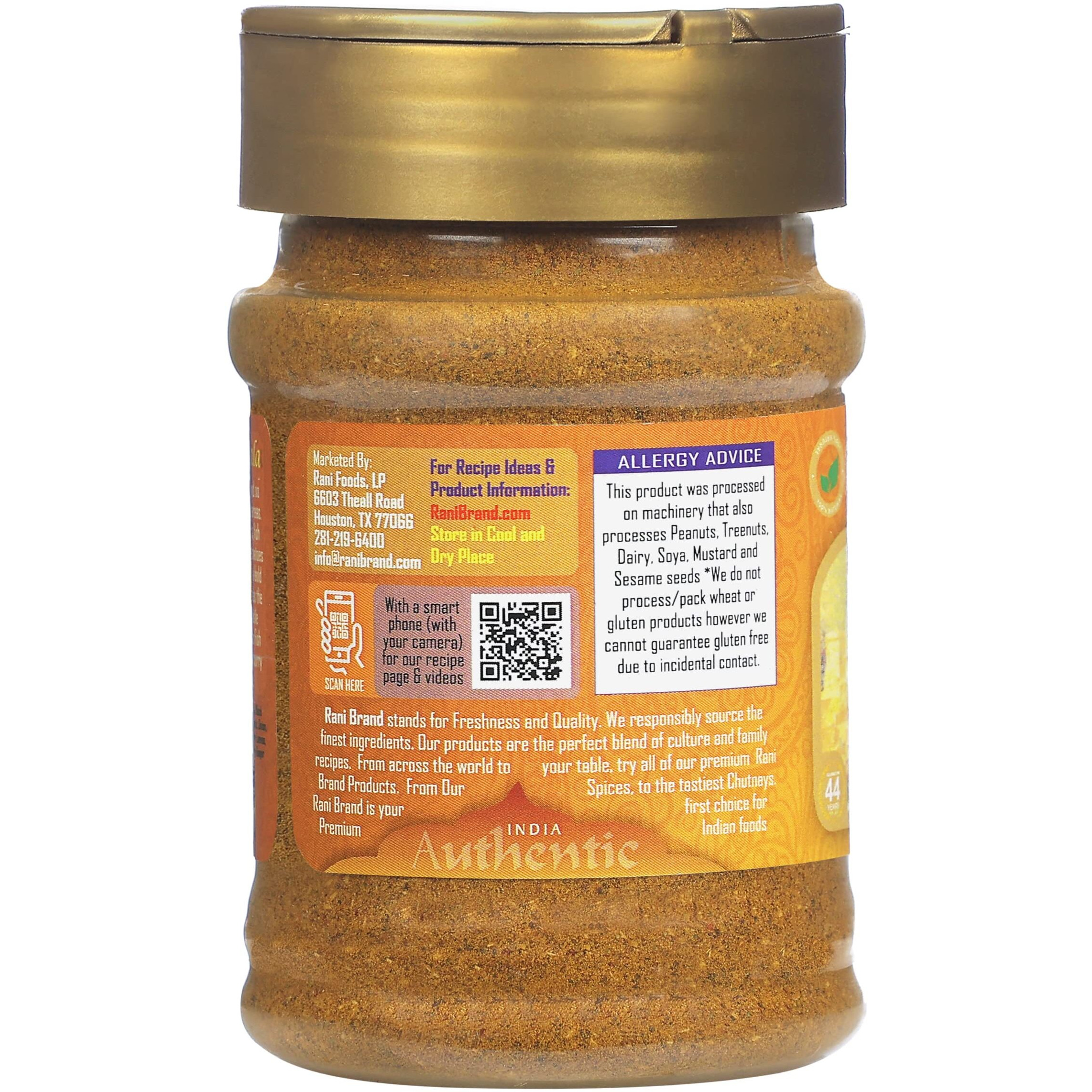 Rani Fish Curry Masala (14-Spice Curry Blend for Fish) 3oz (85g) PET Jar, Shaker Top ~ All Natural, Vegan, Gluten Friendly, NON-GMO, Indian Origin