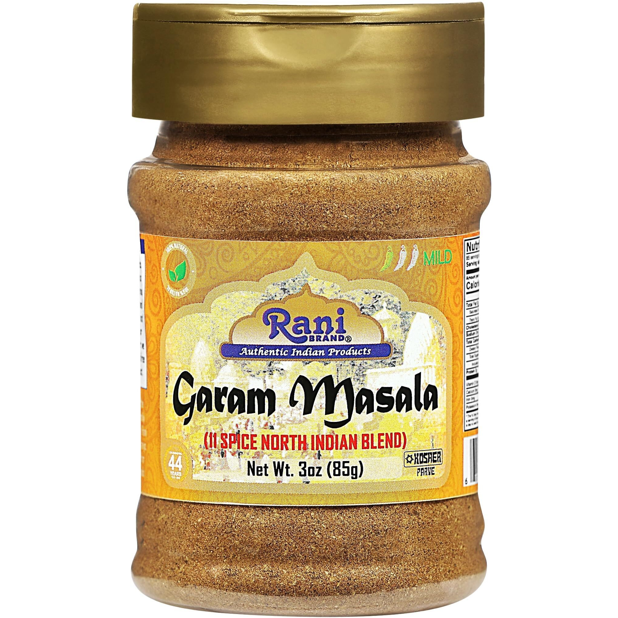 Rani Garam Masala Indian 11-Spice Blend 3oz (85g) PET Jar, Pack of 12 ~ All Natural, Salt-Free, Vegan, No Colors, Gluten Friendly, NON-GMO, Kosher, Indian Origin
