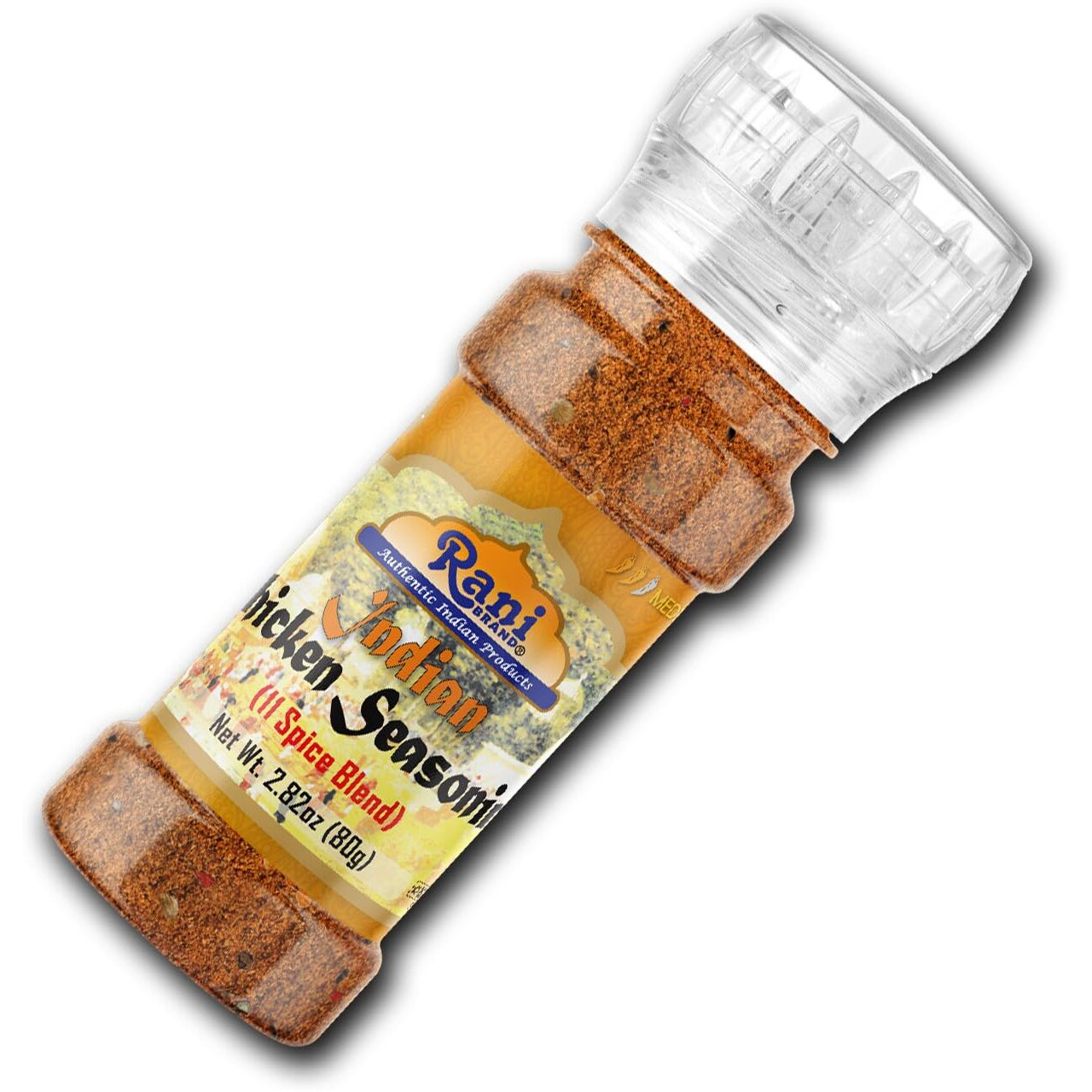 Rani Indian Chicken Seasoning (11-Spice Blend) 2.82oz (80g) Grinder Bottle ~ All Natural, Salt-Free, Vegan, No Colors, Gluten Friendly, NON-GMO, Kohser, Indian Origin