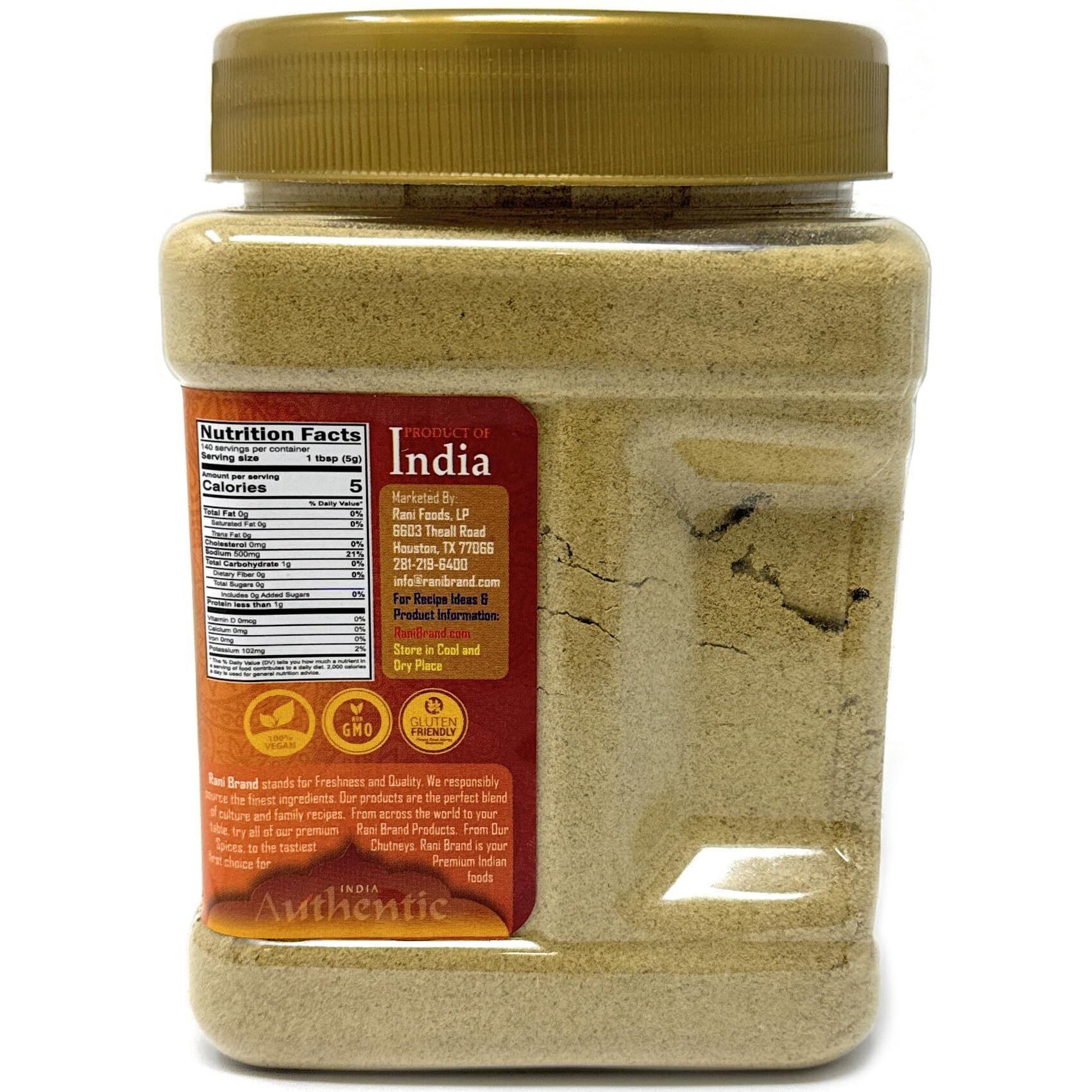 Rani Jal Jeera Masala (14-Spice blend for Spicy Indian Drink) 24.5oz (1.54lbs) 700g PET Jar ~ All Natural, Vegan, No Colors, Gluten Friendly, NON-GMO, Kosher, Indian Origin
