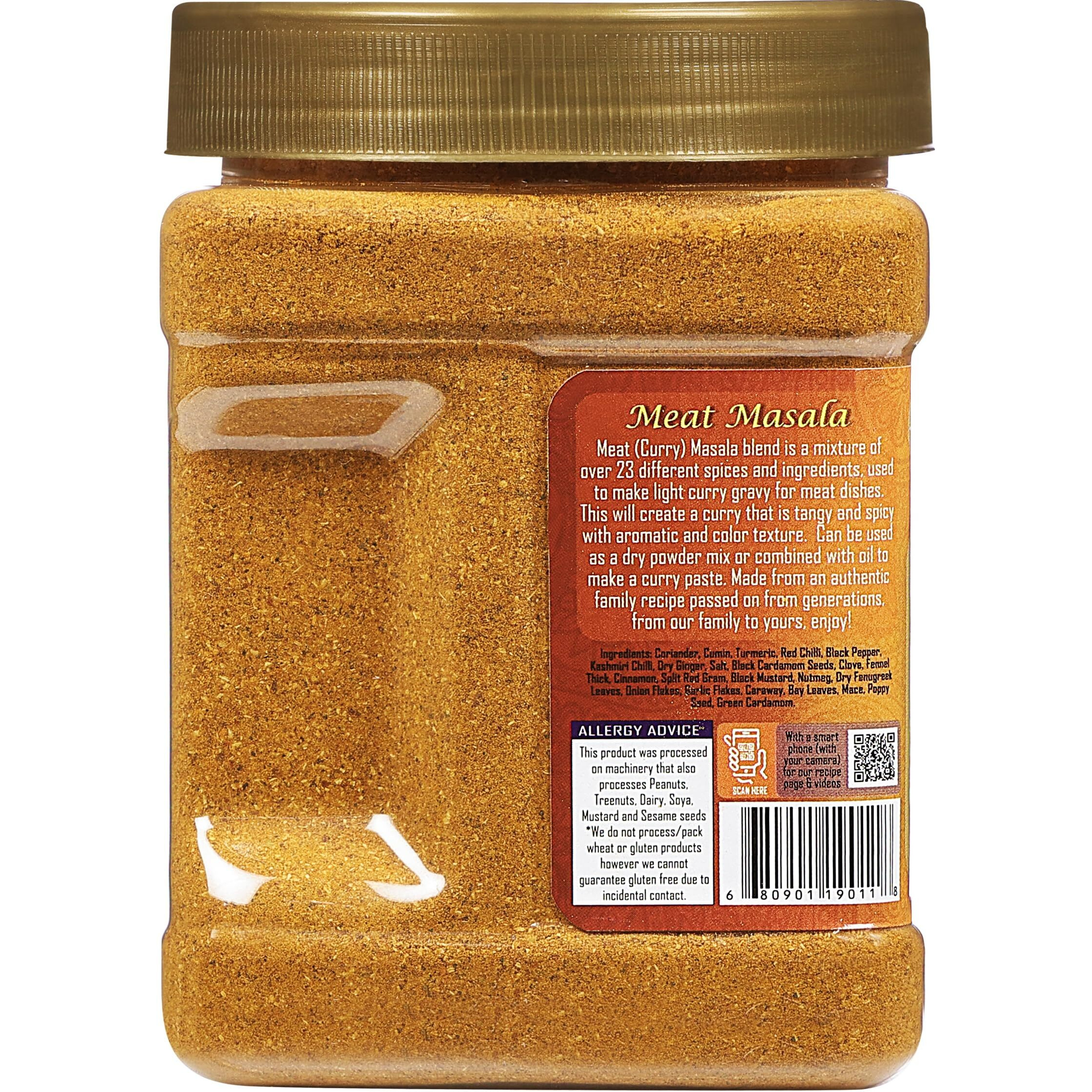 Rani Meat Curry Masala 21-Spice Blend 17.5oz (1.1lbs) 500g PET Jar ~ All Natural, Vegan, No Colors, Gluten Friendly, NON-GMO, Kosher, Indian Origin