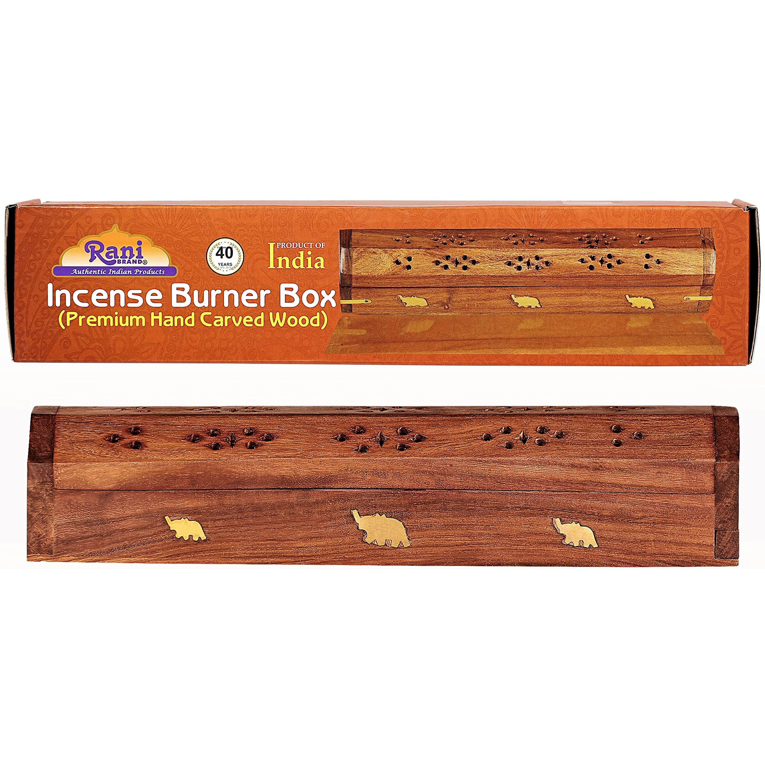Rani Multi Pack Incense (Premium Masala Incense Made of Natural Herbs) 2 of Each Scents (Total of 12 Packets) with Incense Burner ~ Total of 120 Incense Sticks, Indian Origin