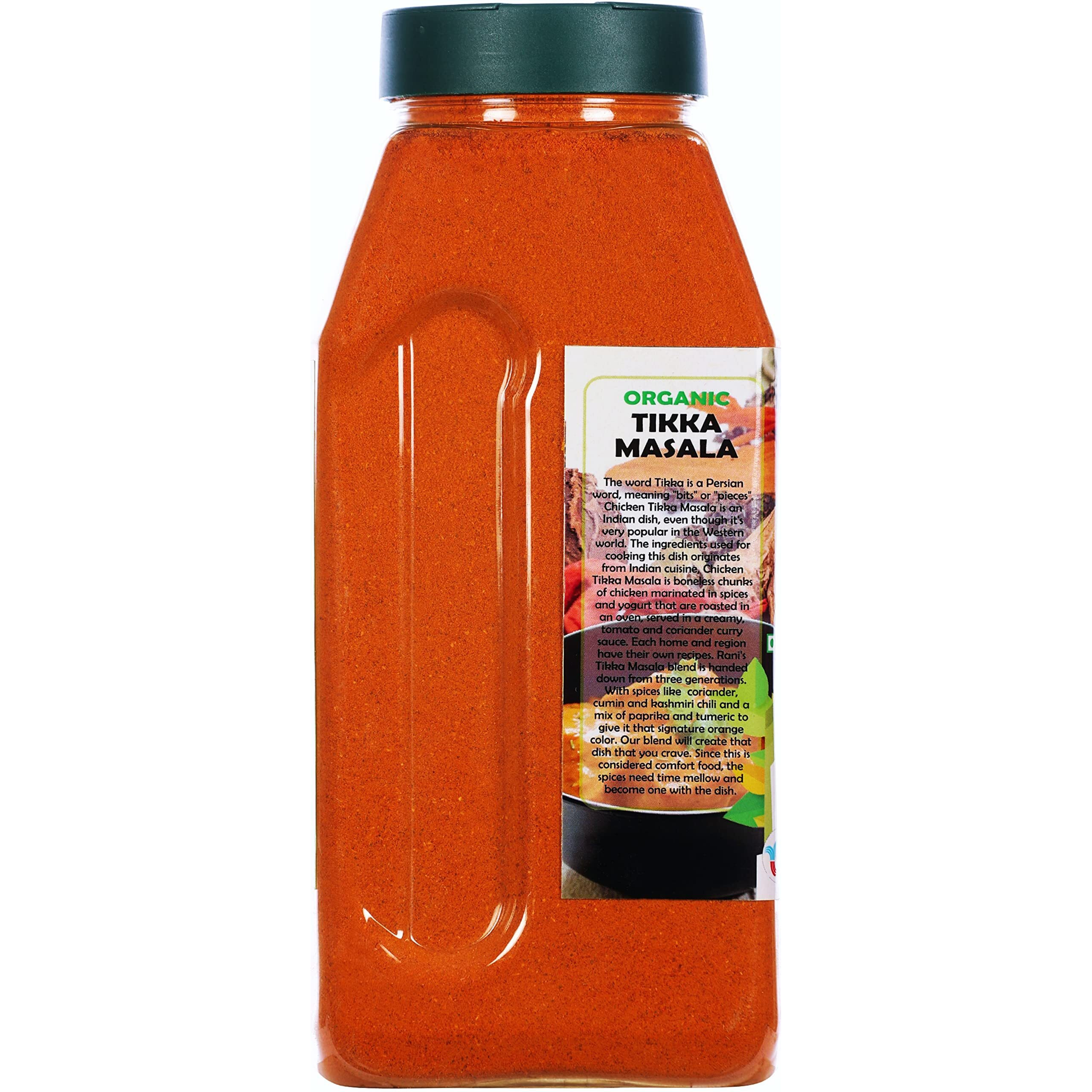 Rani Organic Tikka Masala (Marinade & Grilled Spice Blend) 6-Spice Indian Blend 16oz (1lb) 454g PET Jar ~ All Natural, Vegan, Gluten Friendly, NON-GMO, Indian Origin, USDA Certified Organic