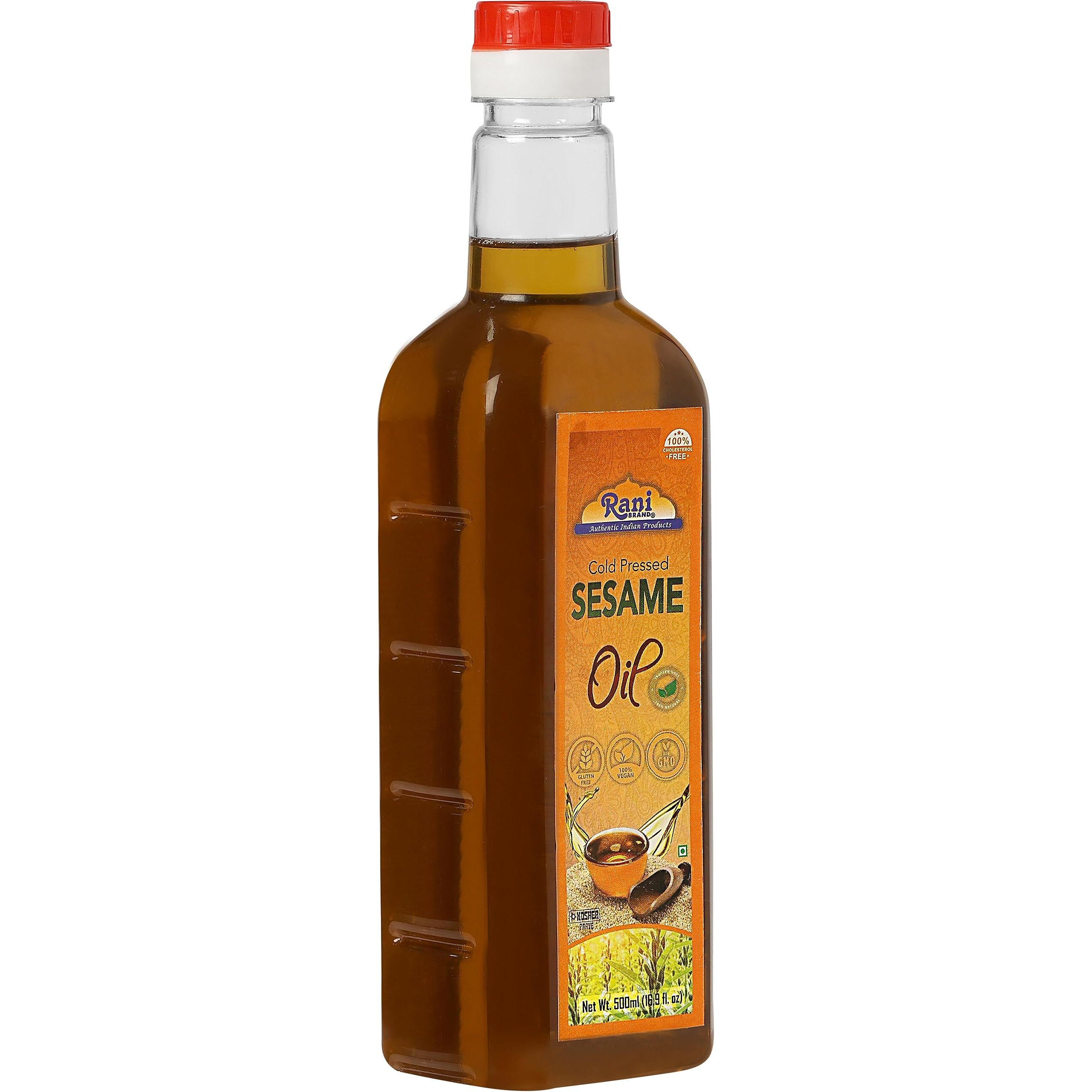 Rani Sesame Oil 16.9 Ounce (500ml) Cold Pressed, 100% Natural, NON-GMO, Kosher, Vegan, Gluten Free