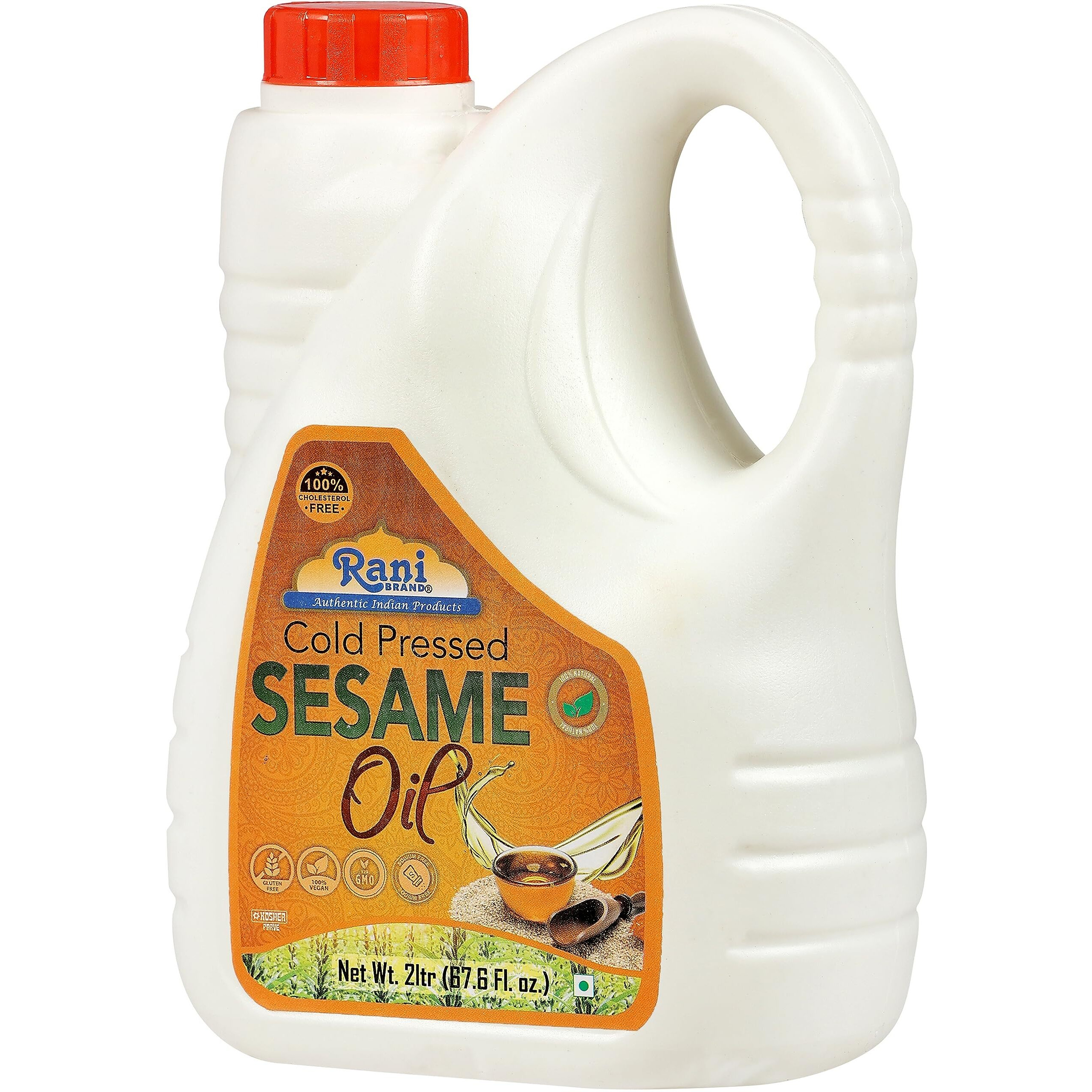 Rani Sesame Oil 67.6 Ounce (2 Liter) Cold Pressed, 100% Natural, NON-GMO, Kosher, Vegan, Gluten Free