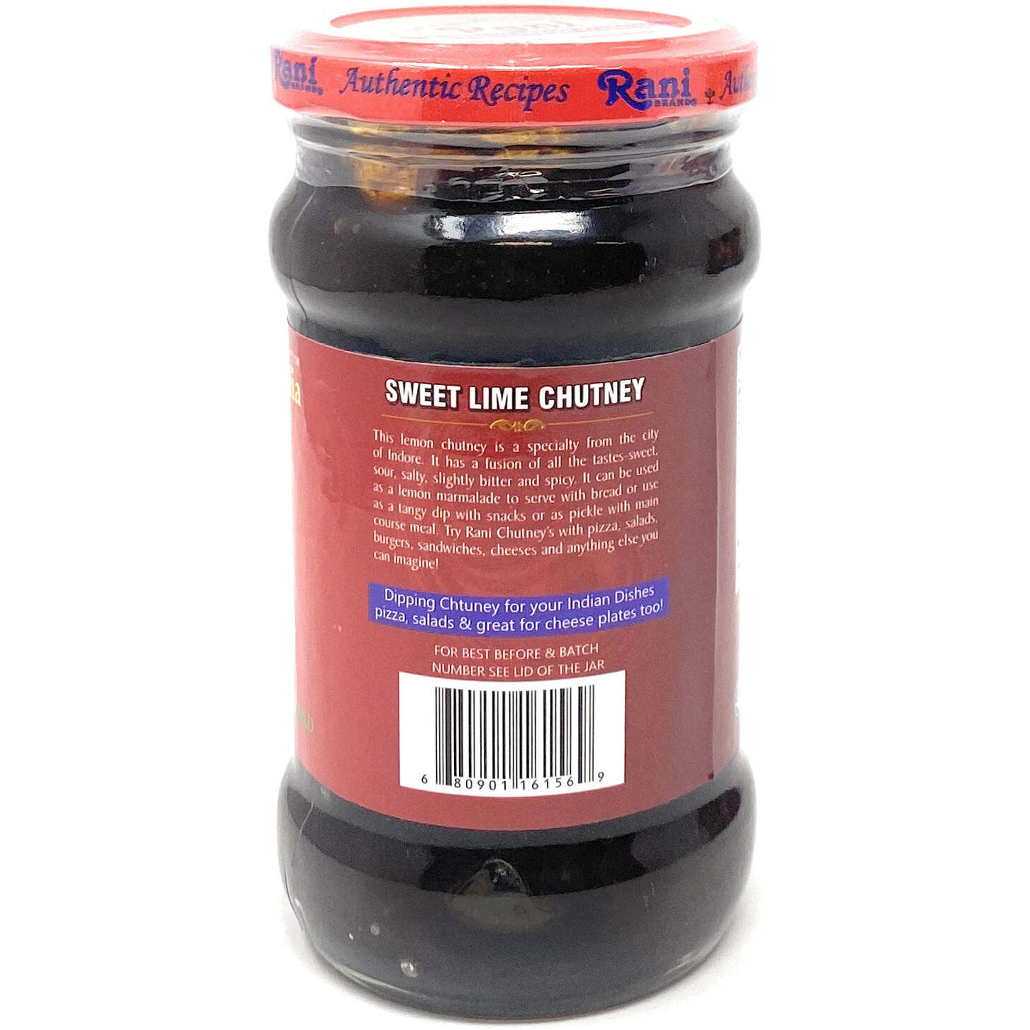 Rani Lime Sweet Mango Chutney (Indian Preserve) 12.5oz (350g) Glass Jar, Ready to eat, Vegan, Pack of 5+1 FREE ~ Gluten Free, All Natural, NON-GMO