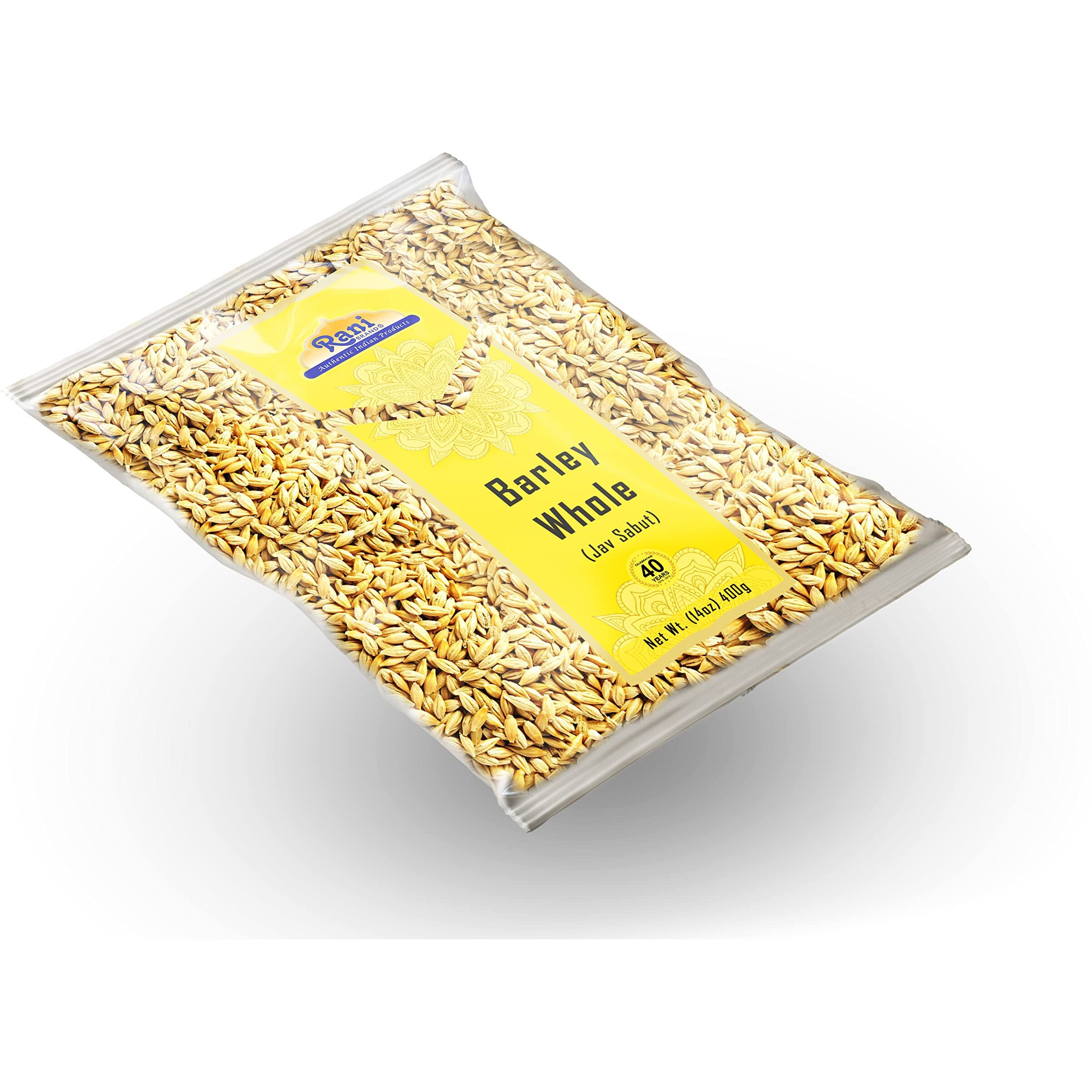 Rani Barley (Jav) Whole With Husk (Non-hulled) 14oz (400g) ~ All Natural, Vegan, NON-GMO, Kosher, Indian Origin